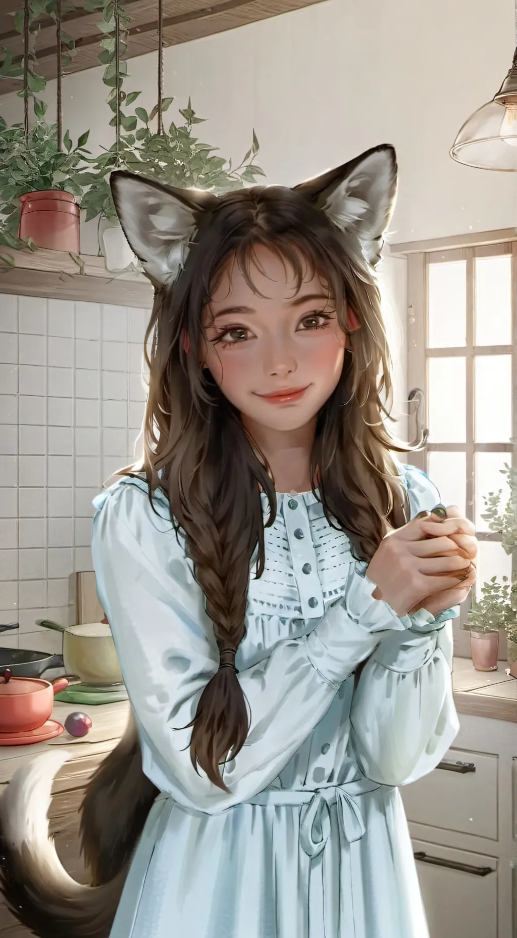 ai character: Rusty the Brown Furry background