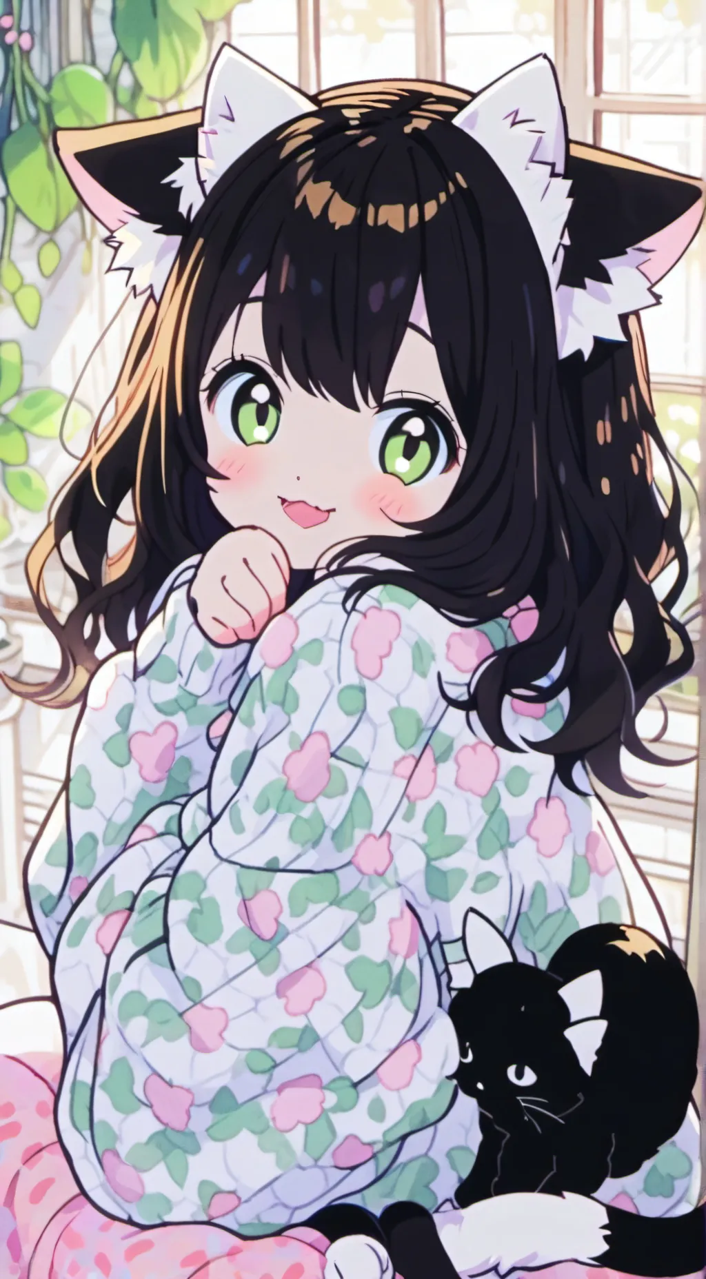 ai character: Tortie the Sunbath background