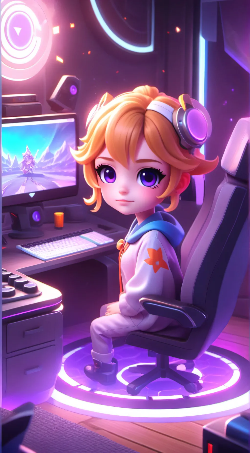 ai character: Tu prima background