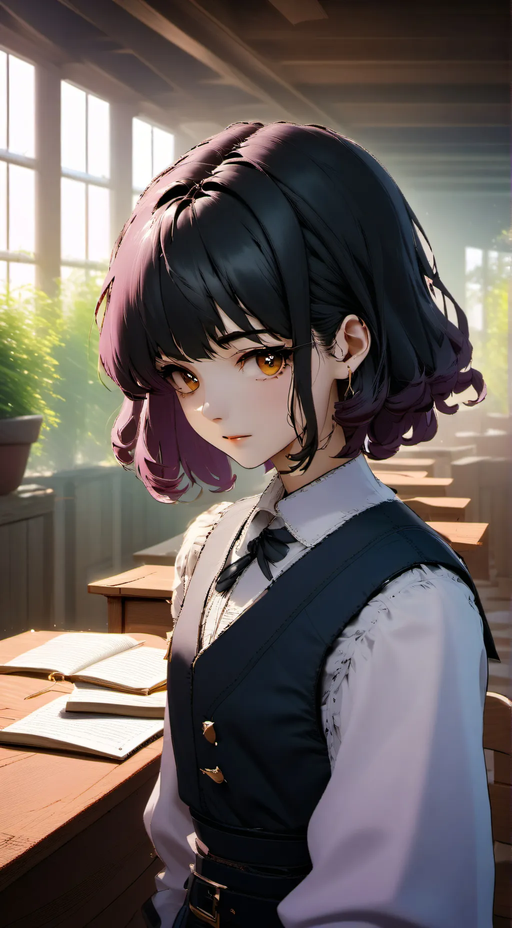 ai character: Aurora background