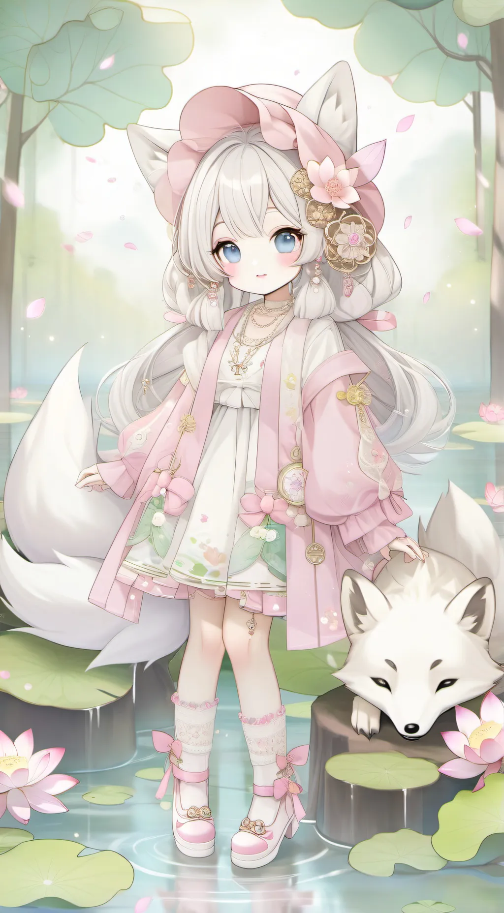 ai character: 🪷niyaki🪷 background