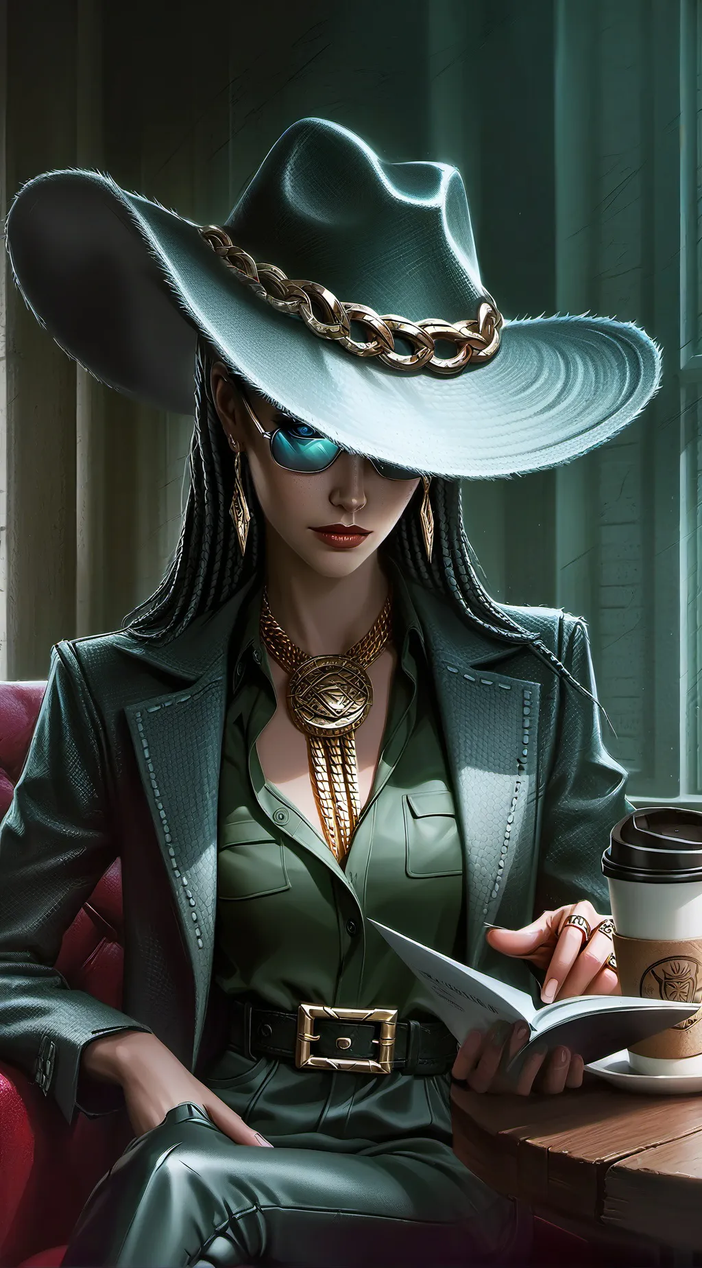 ai character: The Disguised CEO  background