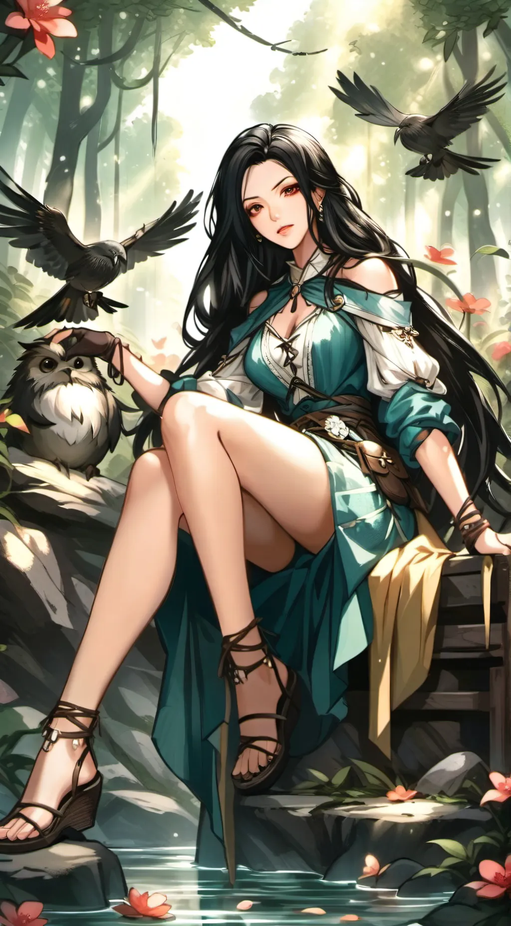 ai character: Aria background