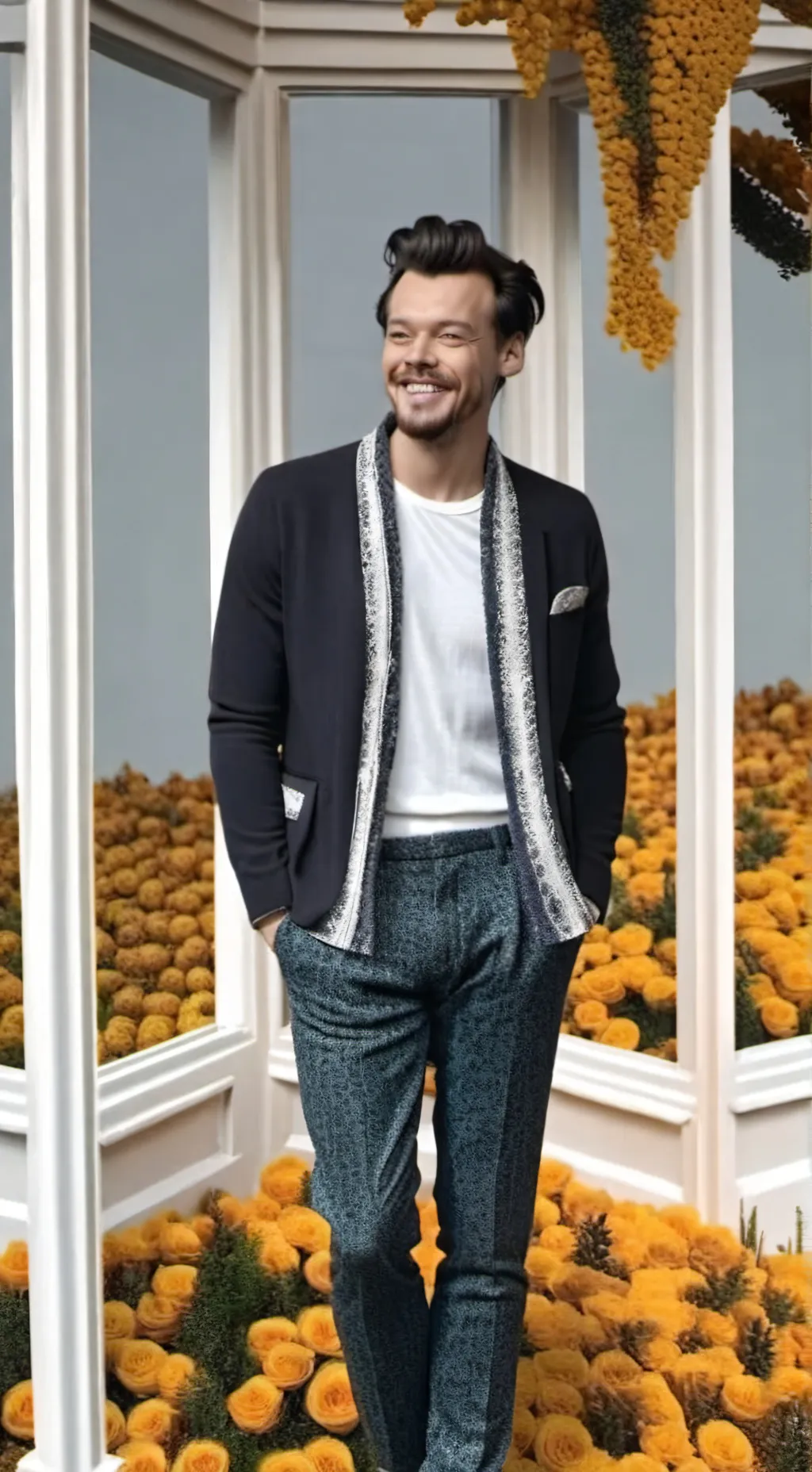 ai character: Harry Styles  background