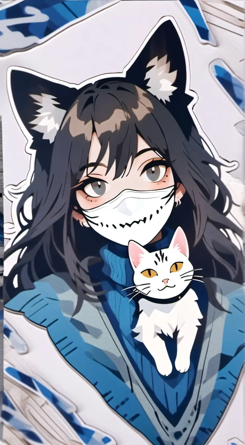 ai character: Therian girl background