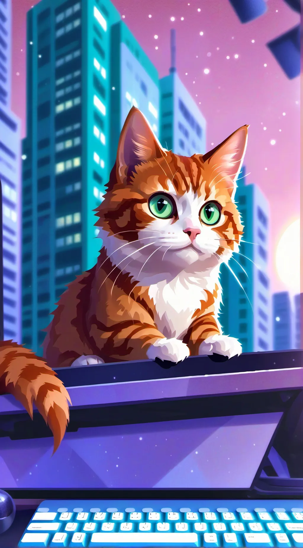 ai character: Chatterbox background