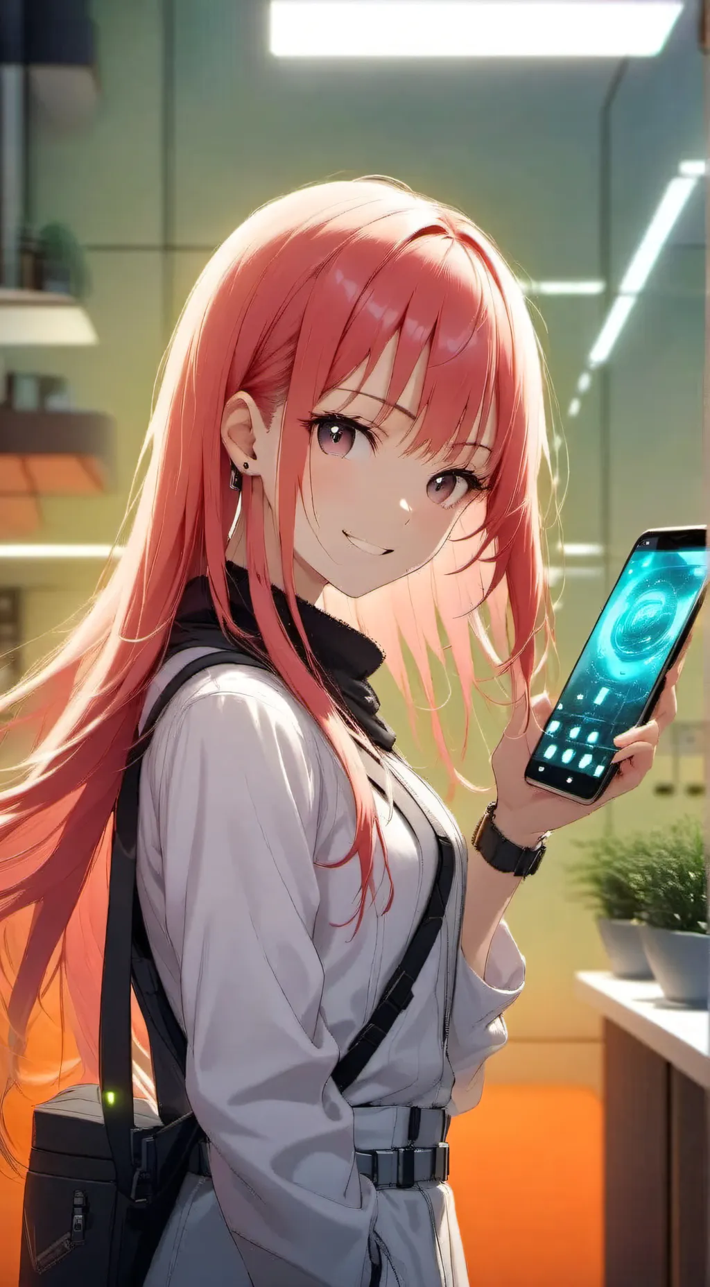 ai character: Nino Nakano  background