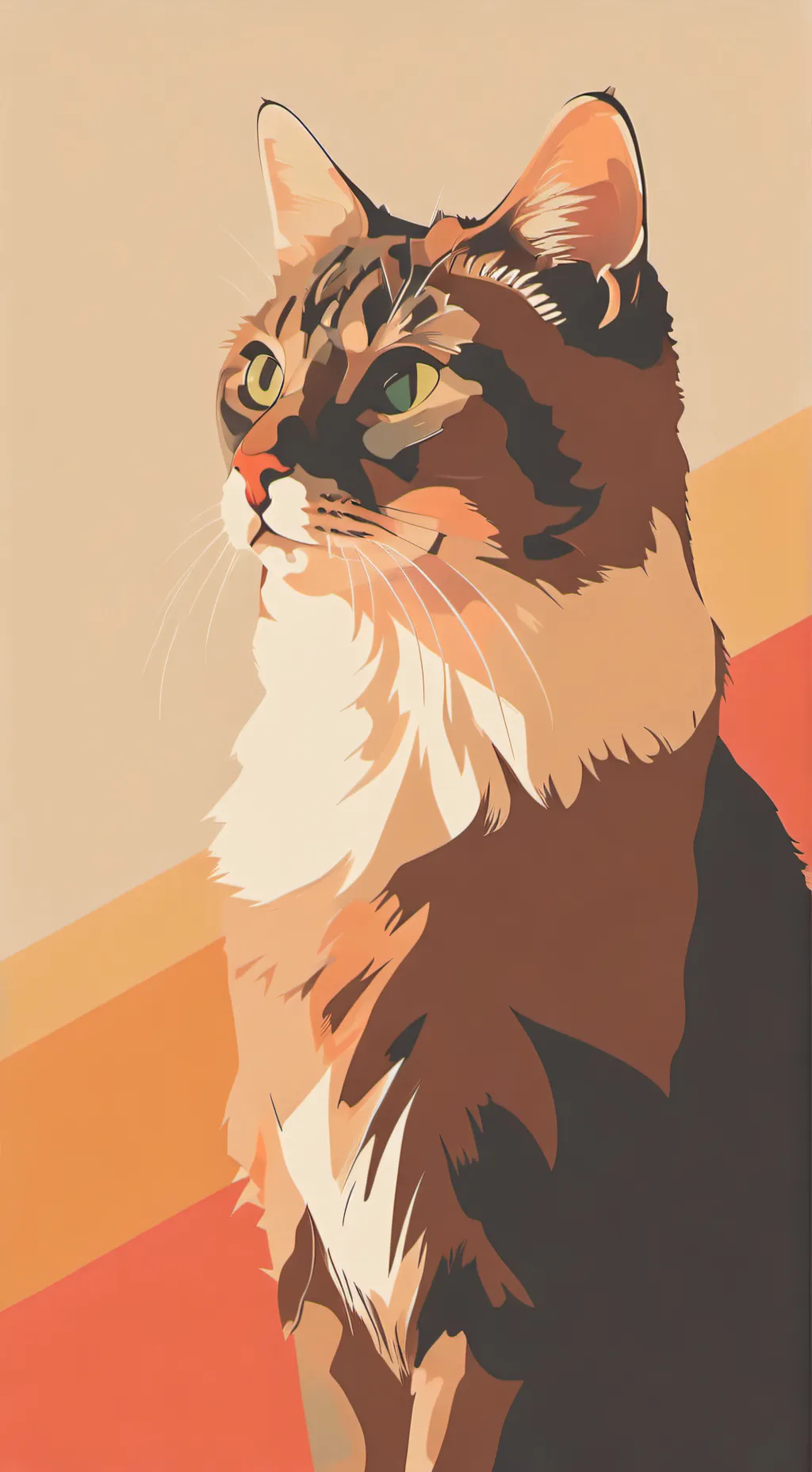 ai character: кот background