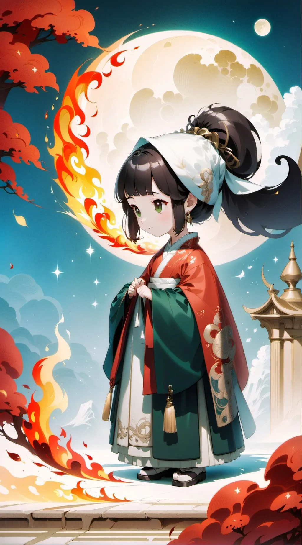 ai character: coloured warriors  background