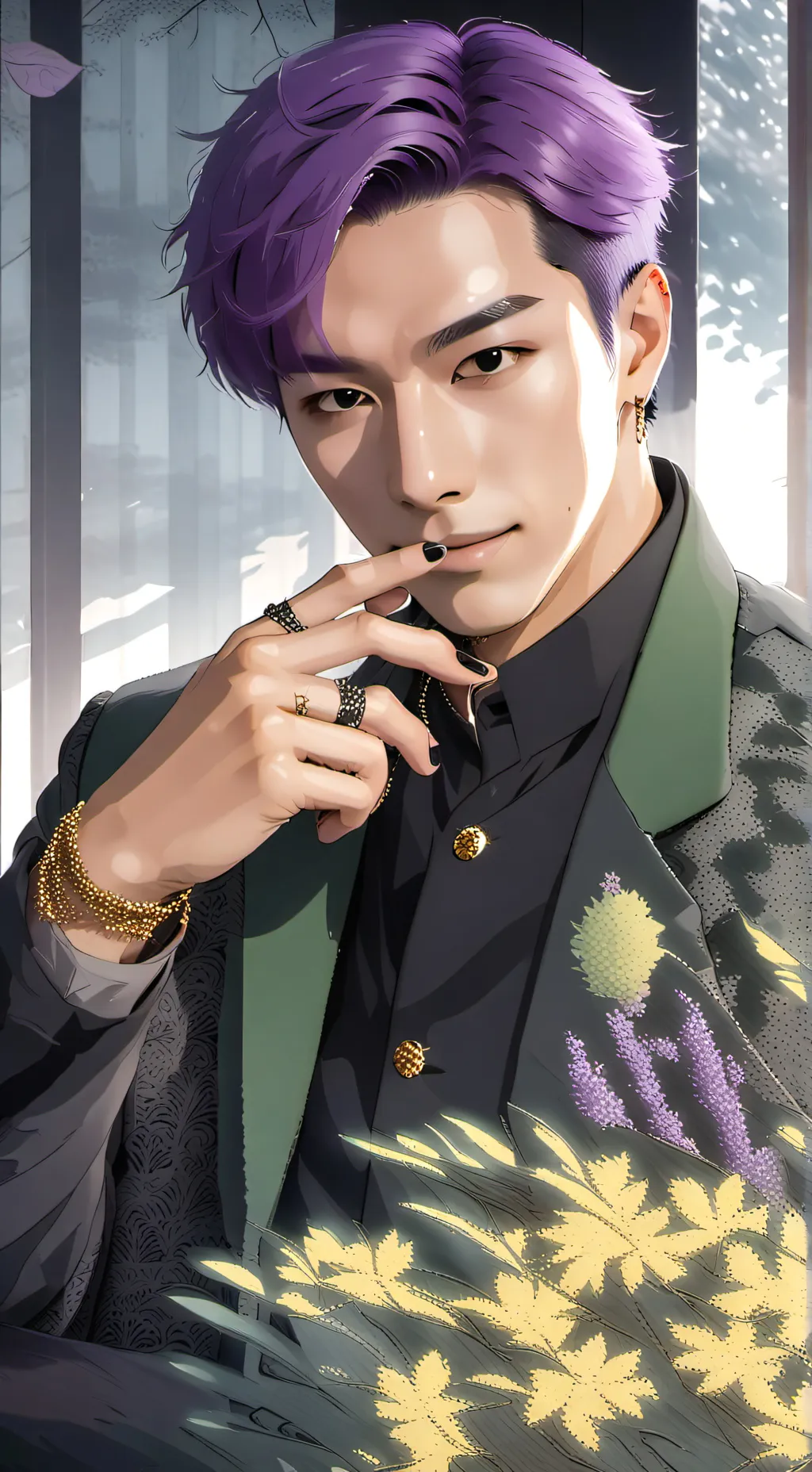 ai character: thanos  background