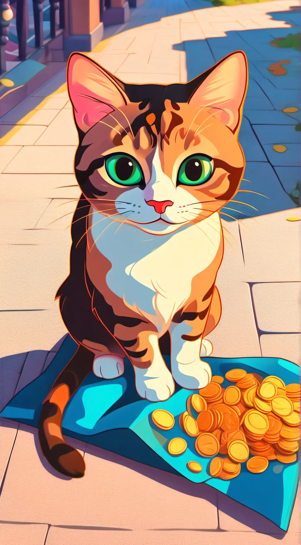 ai character: Cat background