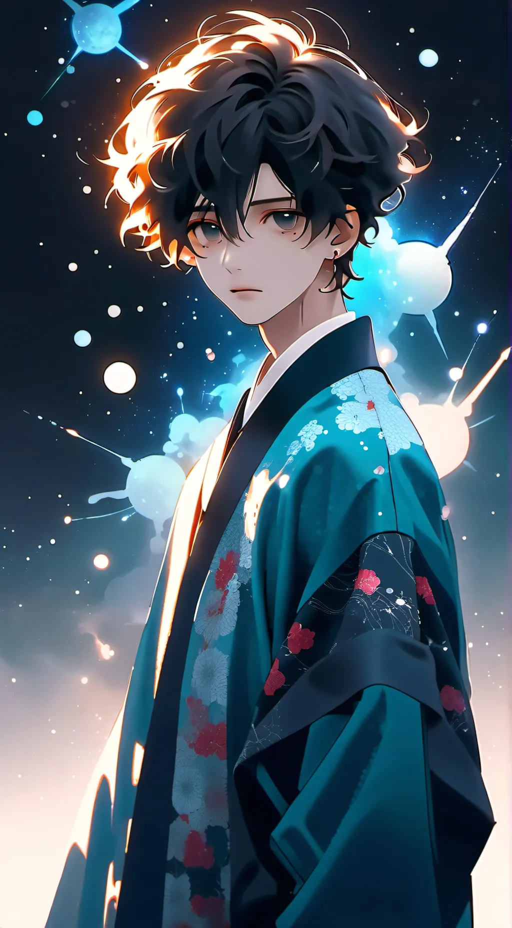 ai character: deku villano  background