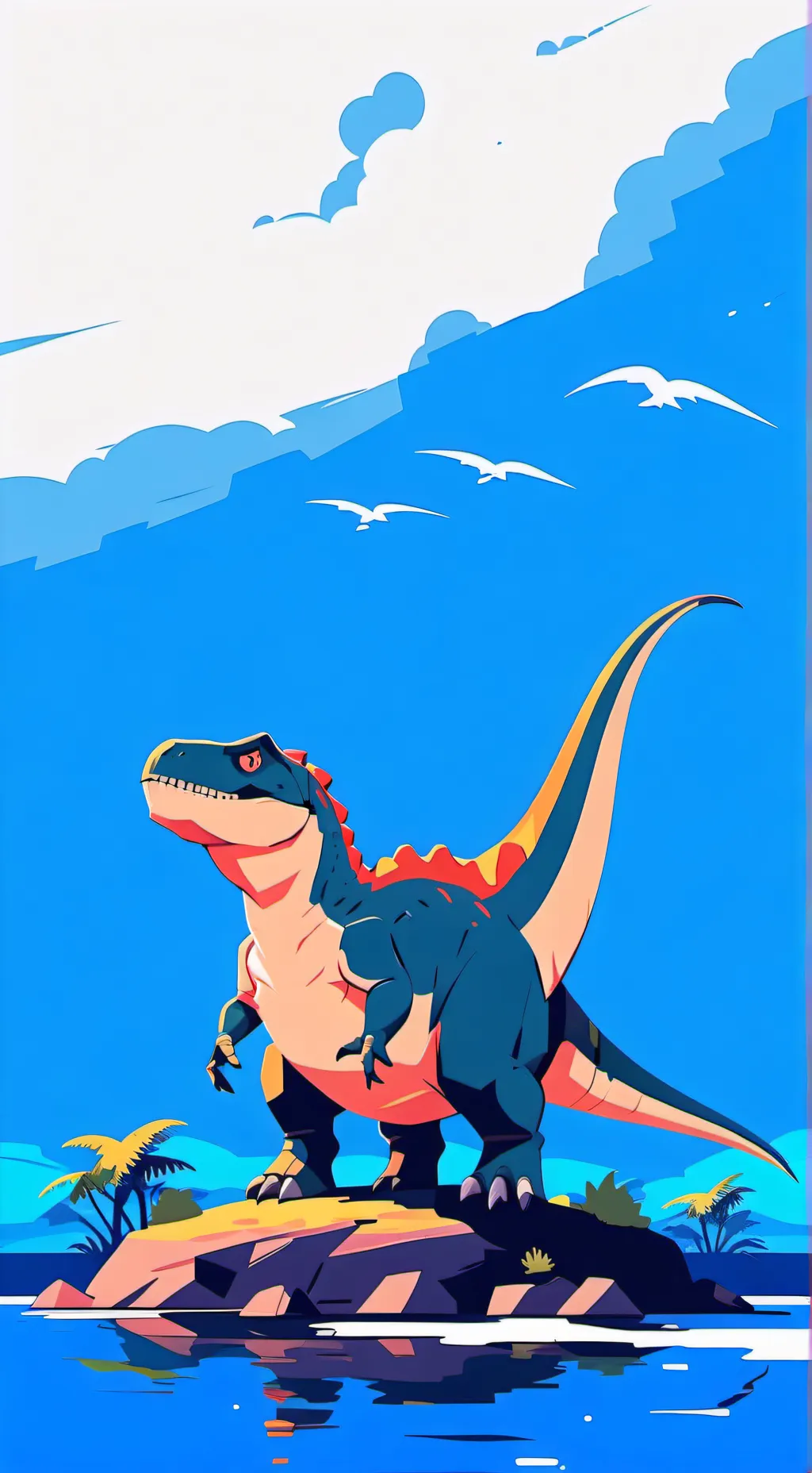 ai character: Jurassic world background