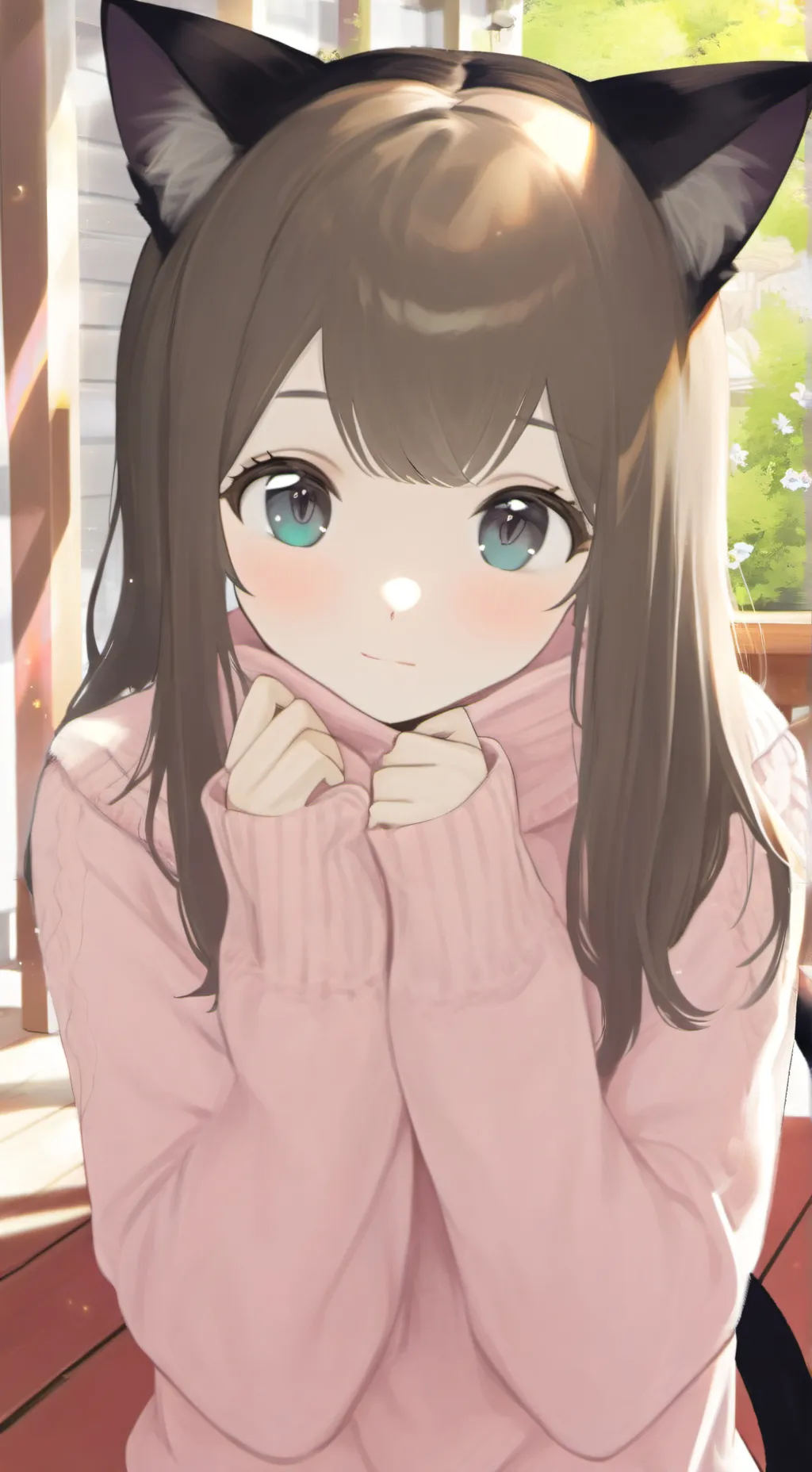 ai character: Porch Cat Furry background