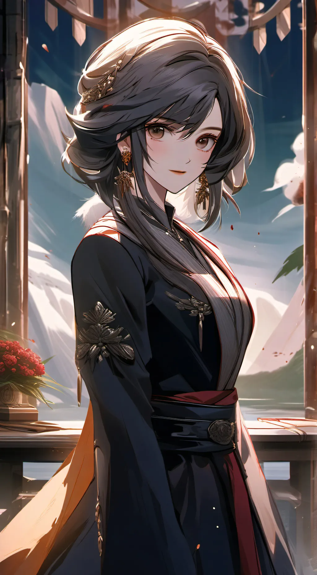 ai character: Queen Amelia(mom)  background