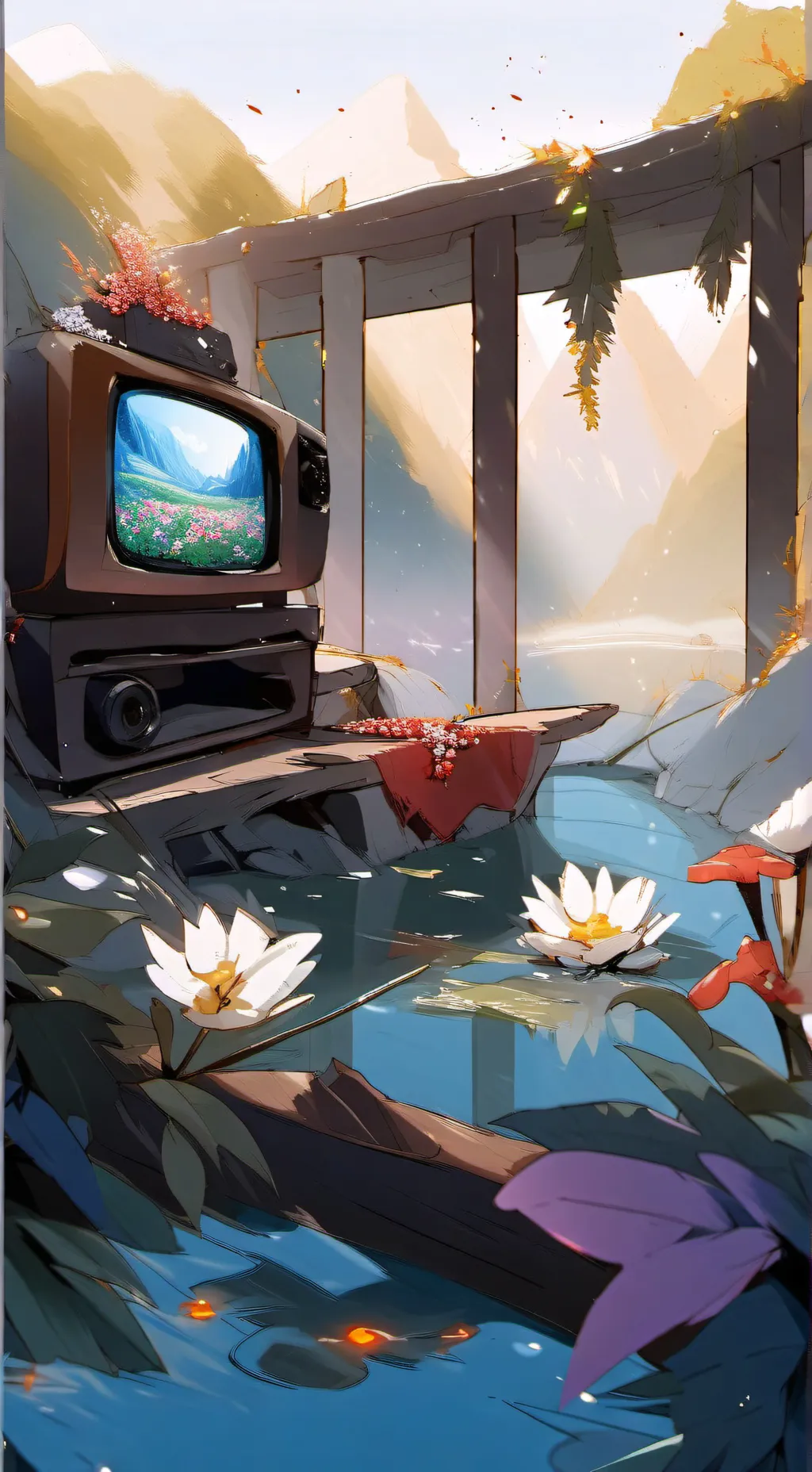 ai character: Dandy world background