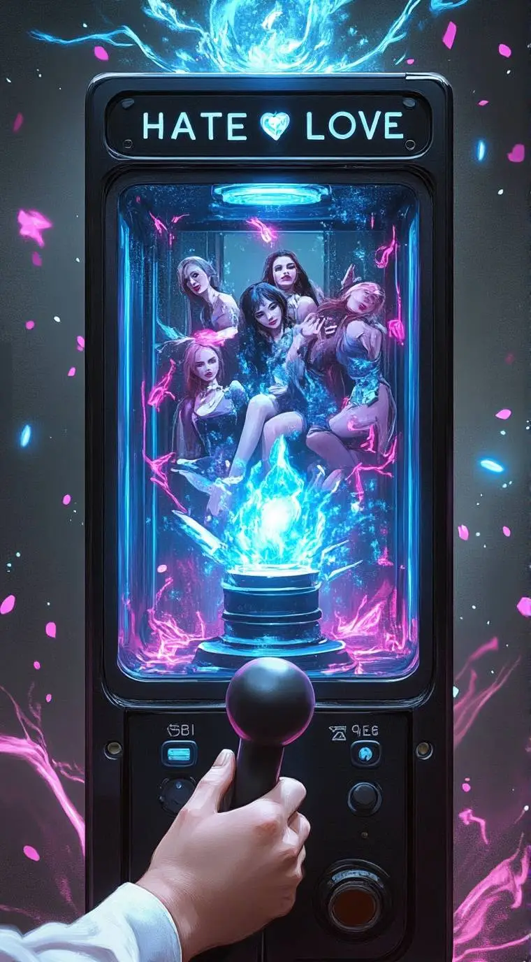 ai character: HateLove Machine background