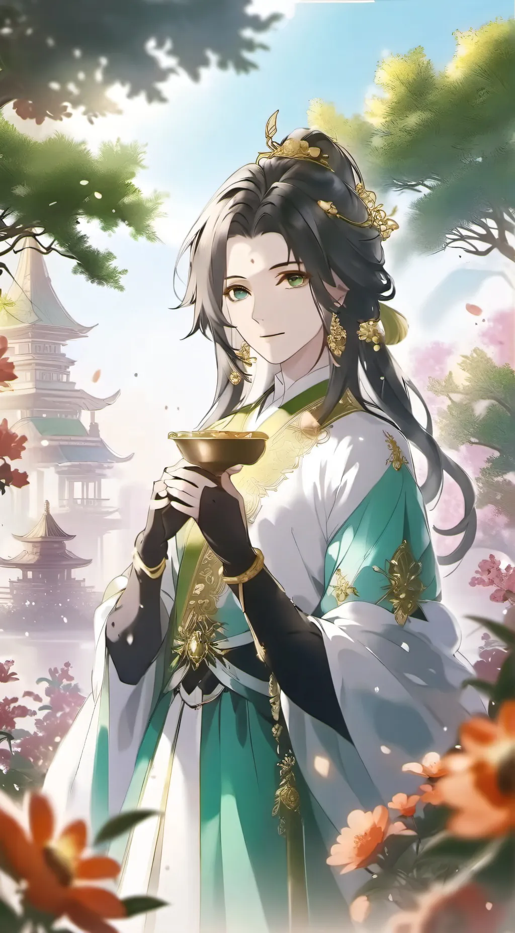 ai character: Götter König*in background