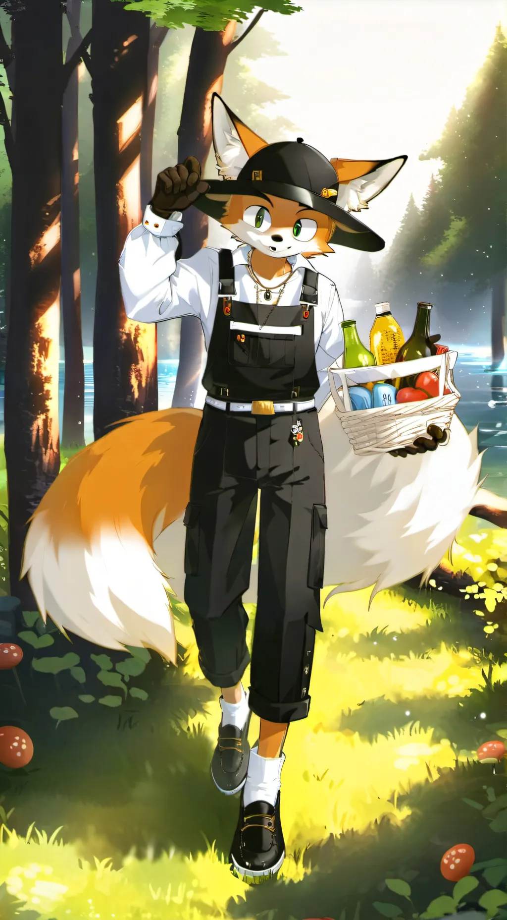 ai character: tails but idk background