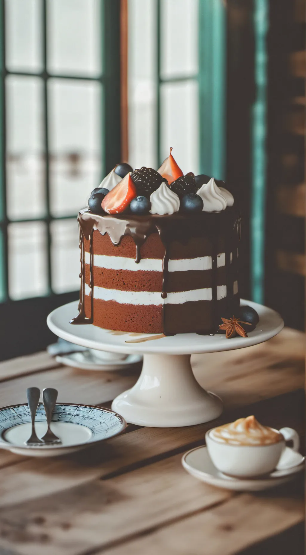 ai character: fruitcake background