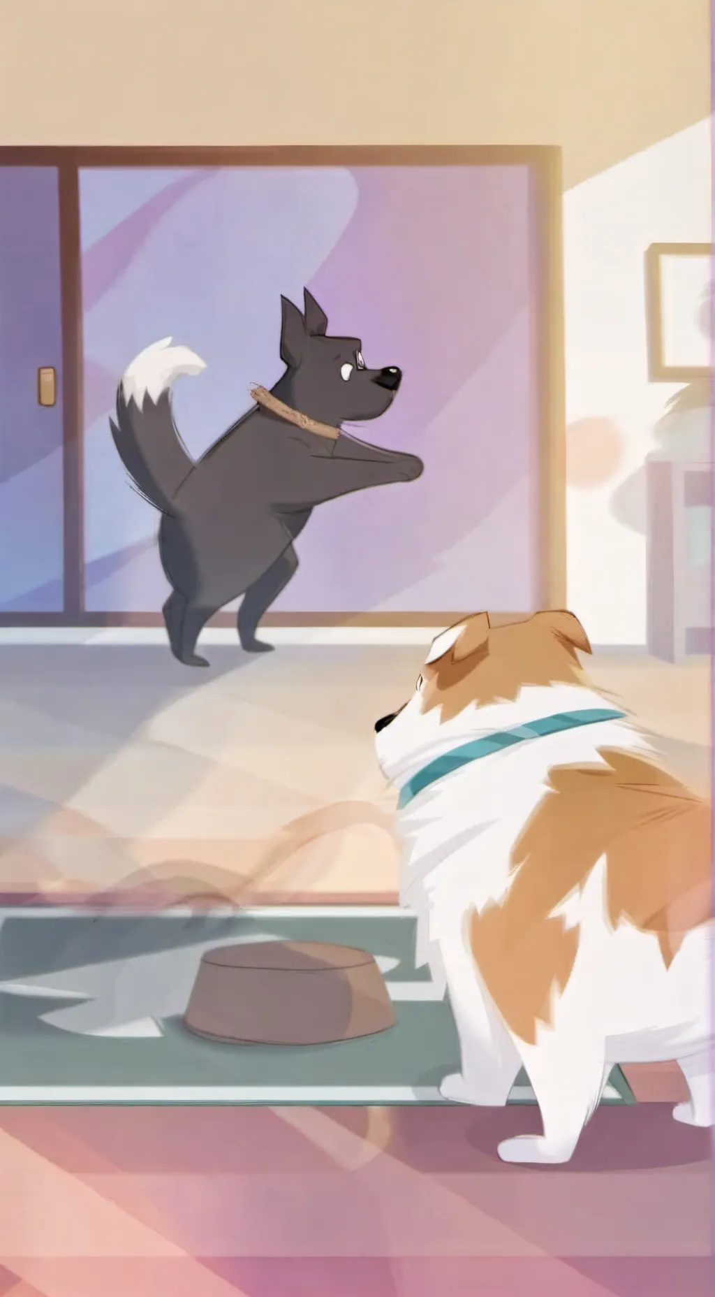 ai character: bluey background