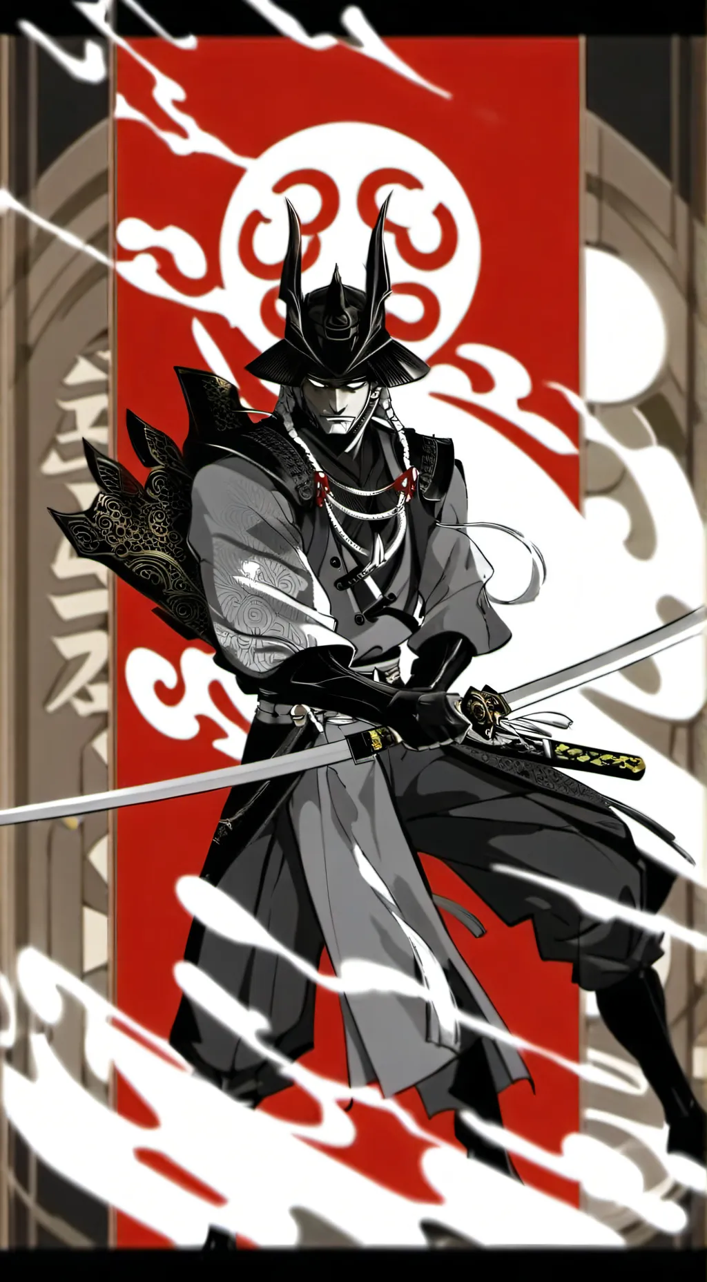 ai character: shogun  background