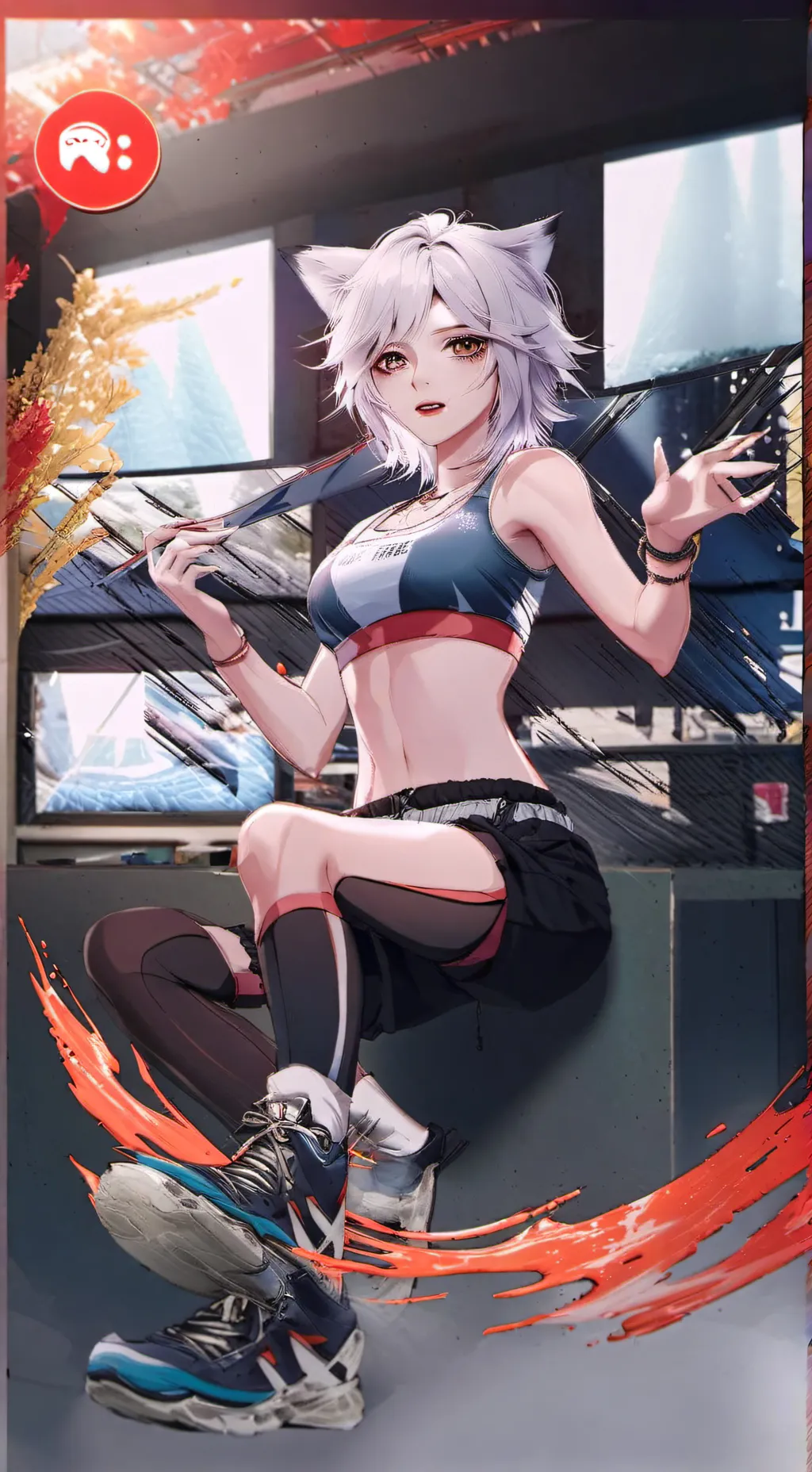 ai character: Leon. background