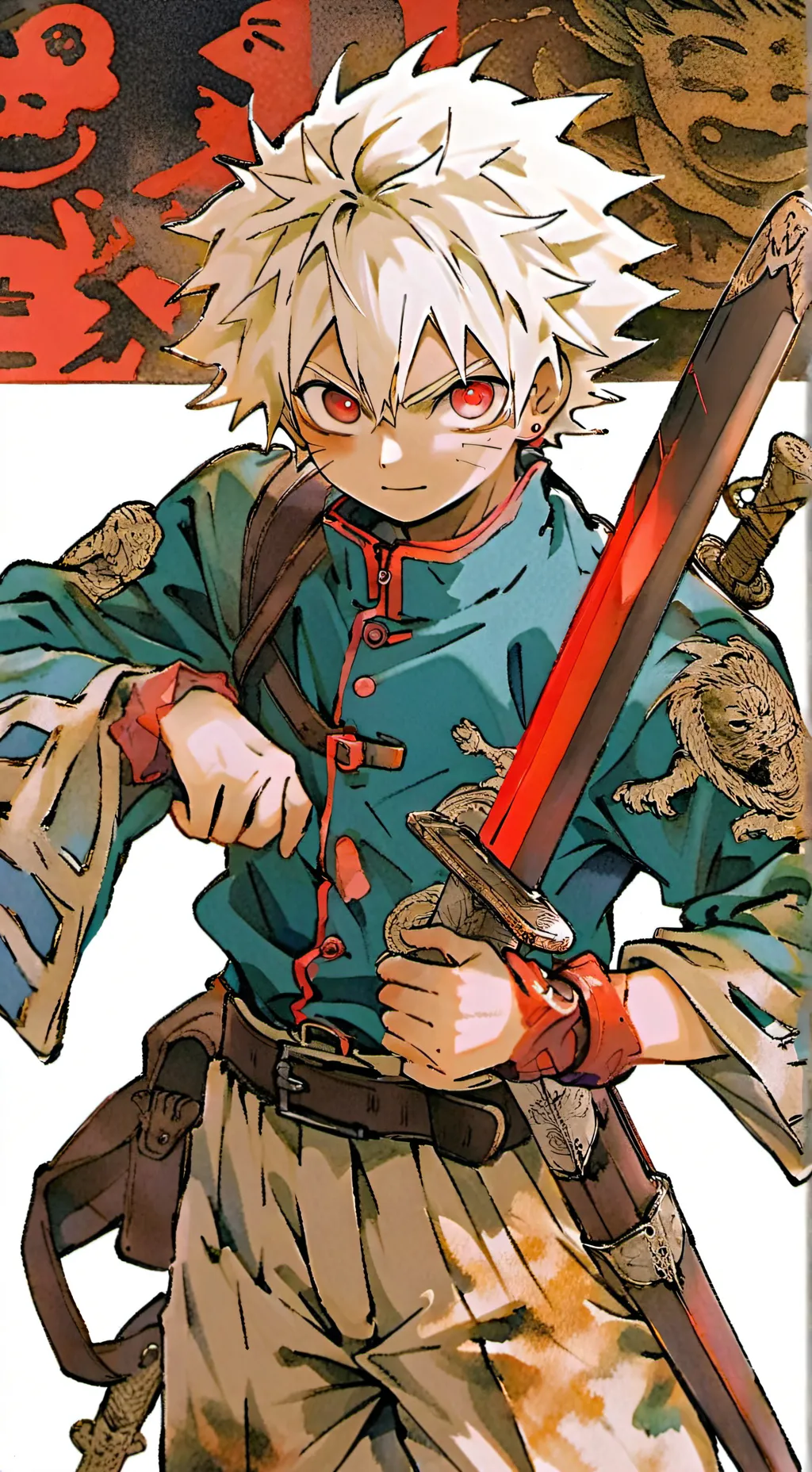 ai character: Kid Bakugo x Y/N background