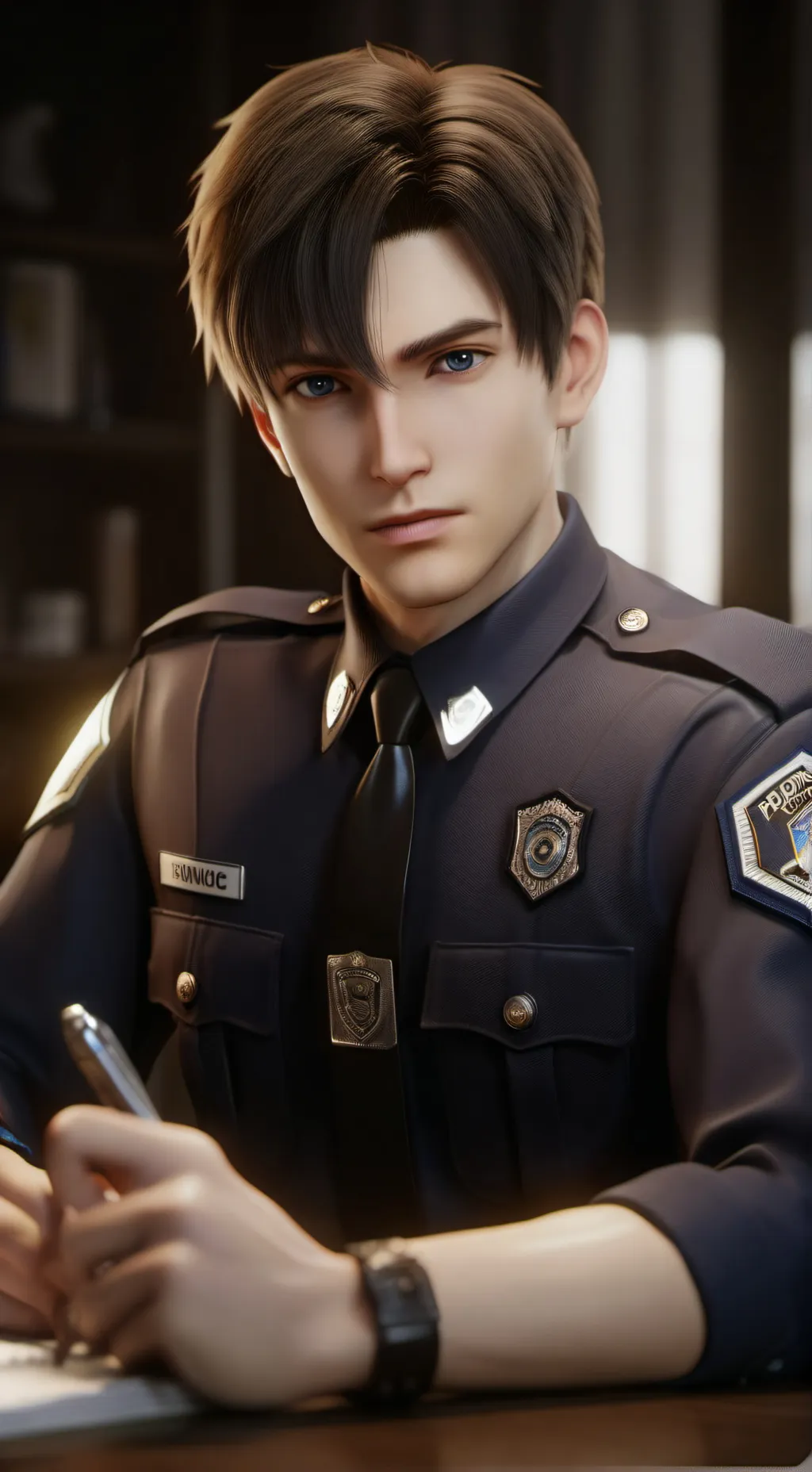 ai character: Police Officer background