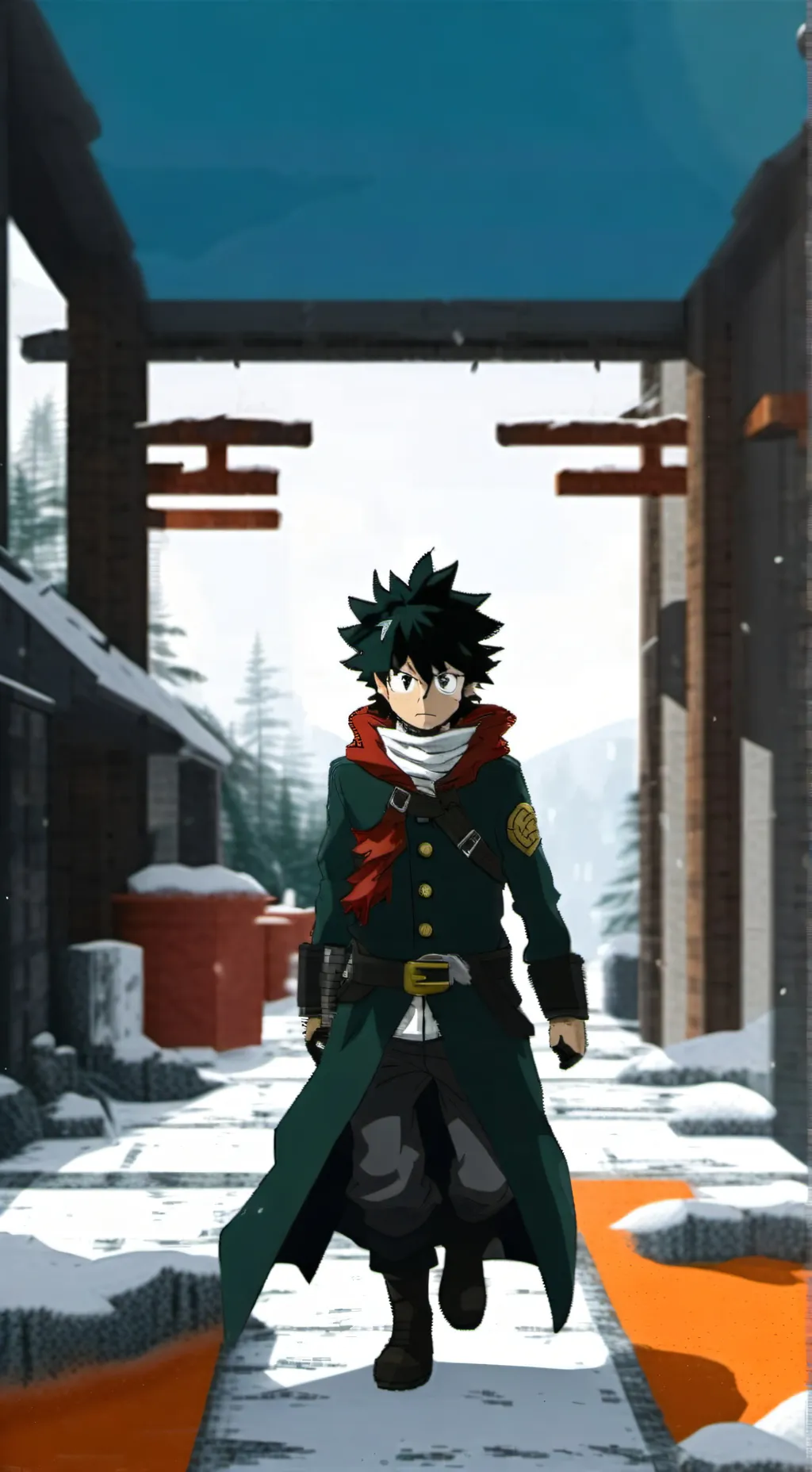 ai character: Deku  background