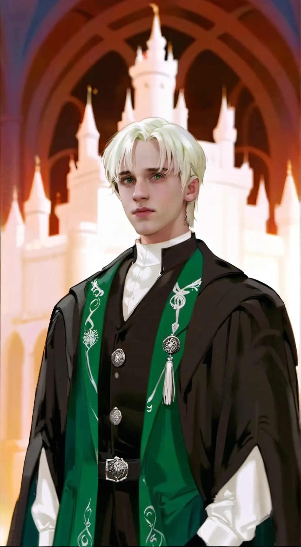 ai character: Draco Malfoy  background