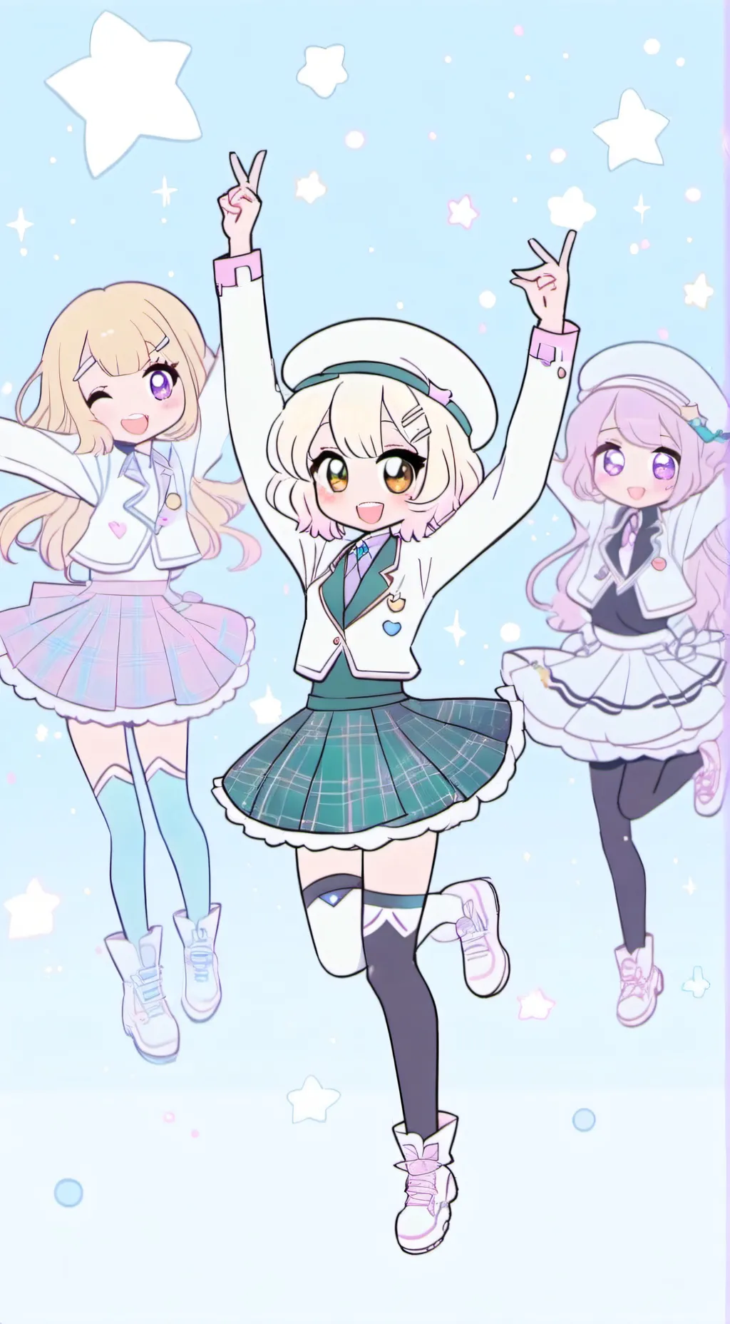 ai character: Sugar rush pura background