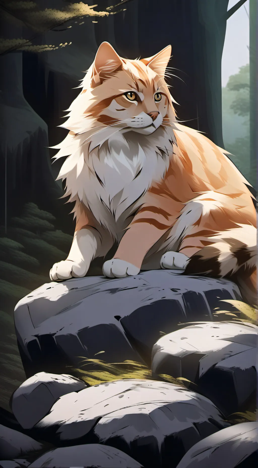 ai character: Dawn of a Meadow background