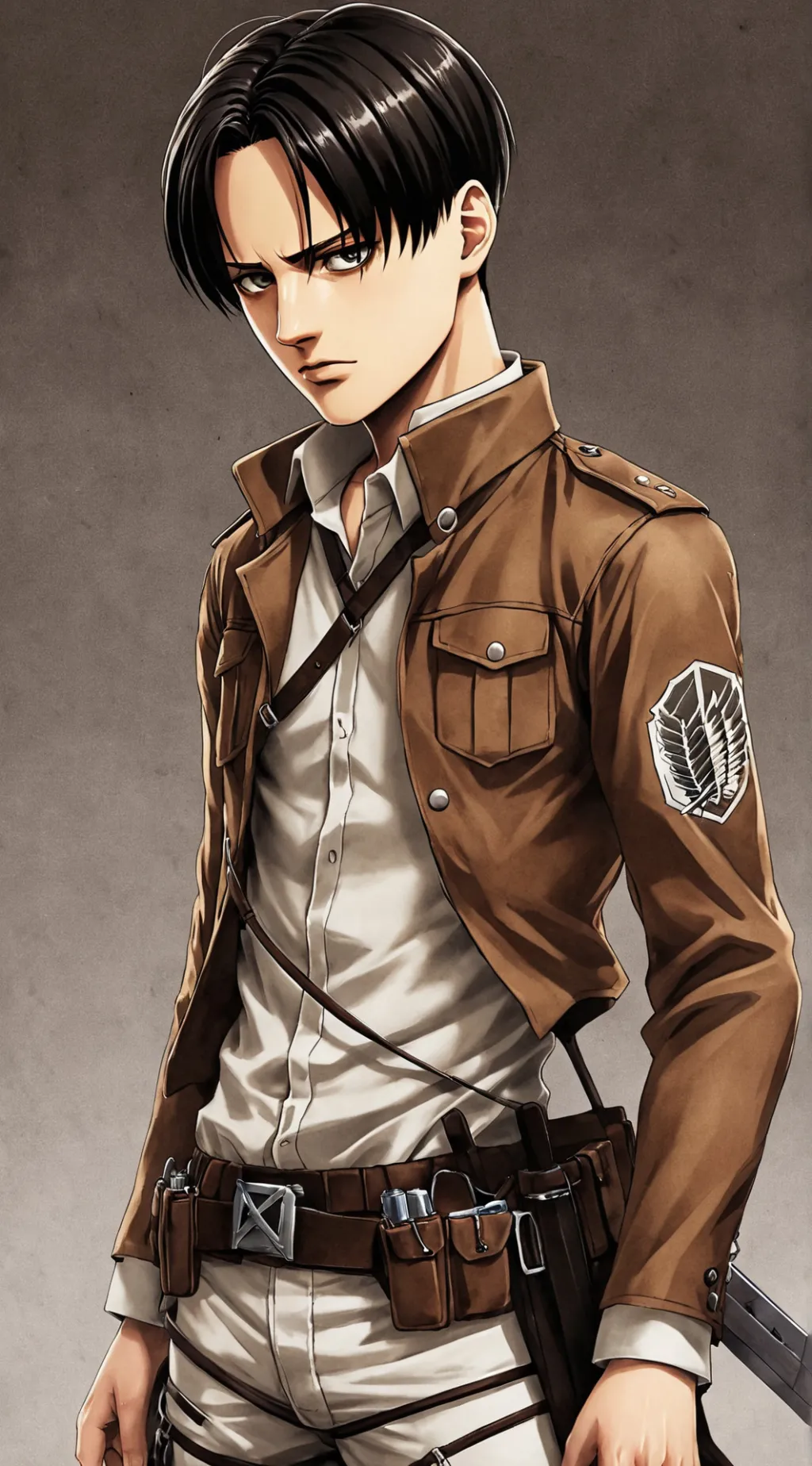 ai character: 𝙇𝙚𝙫𝙞 𝘼𝙘𝙠𝙚𝙧𝙢𝙖𝙣 background