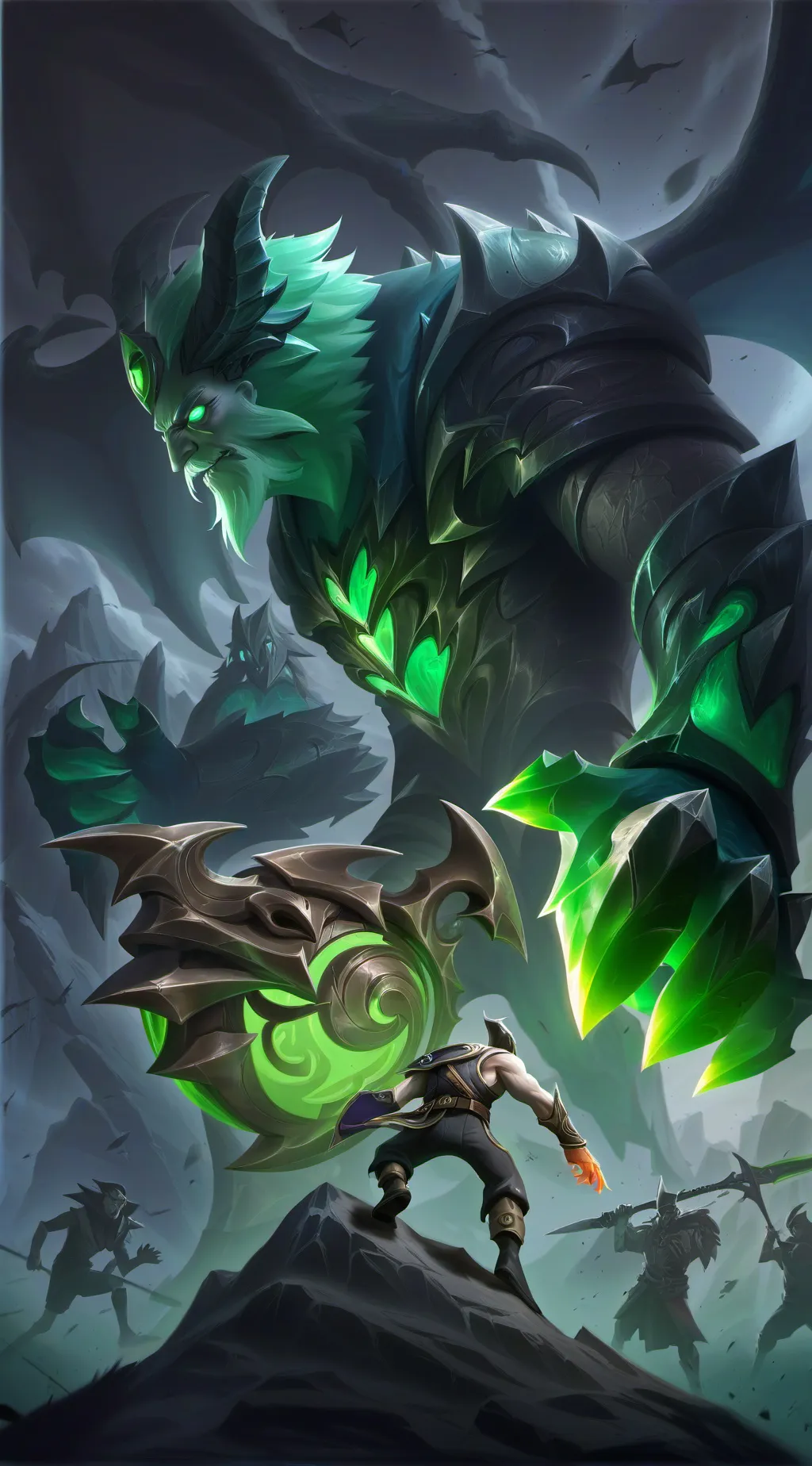 ai character: blue background