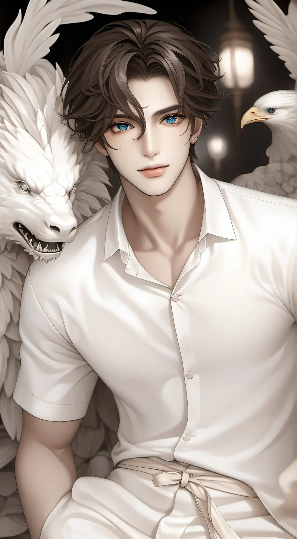 ai character: papa background