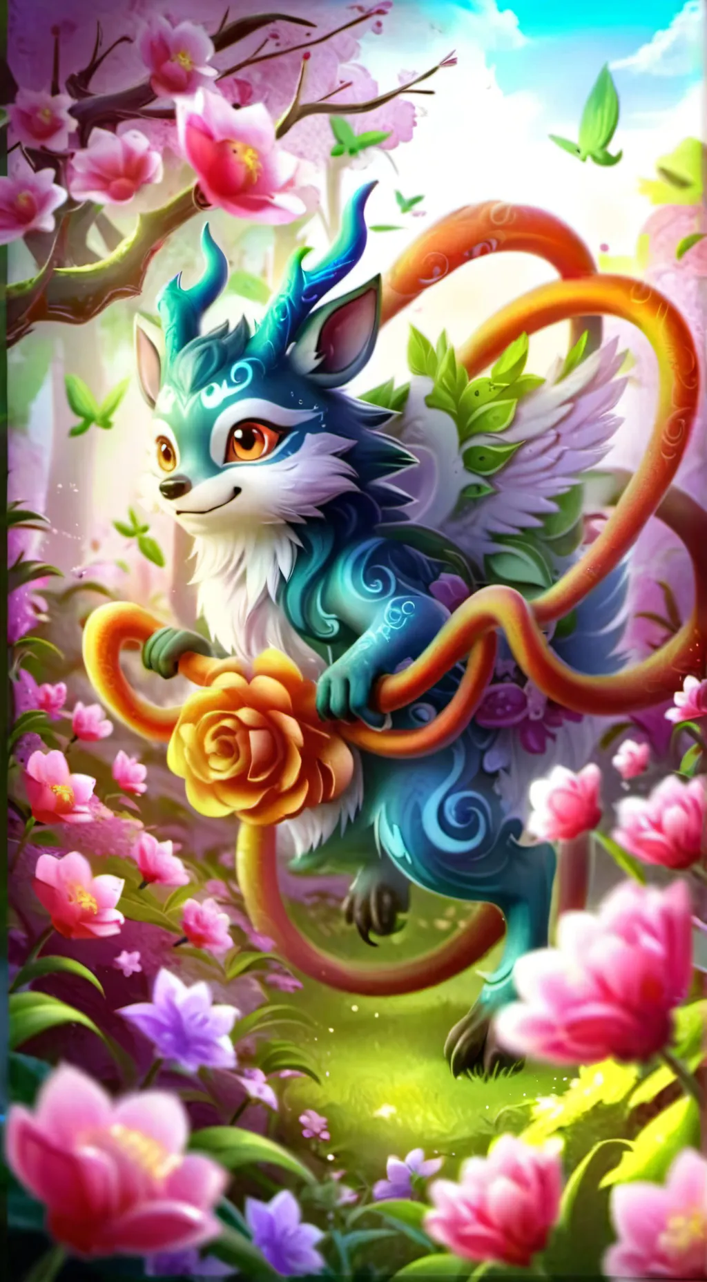 ai character: LEAFEON  background