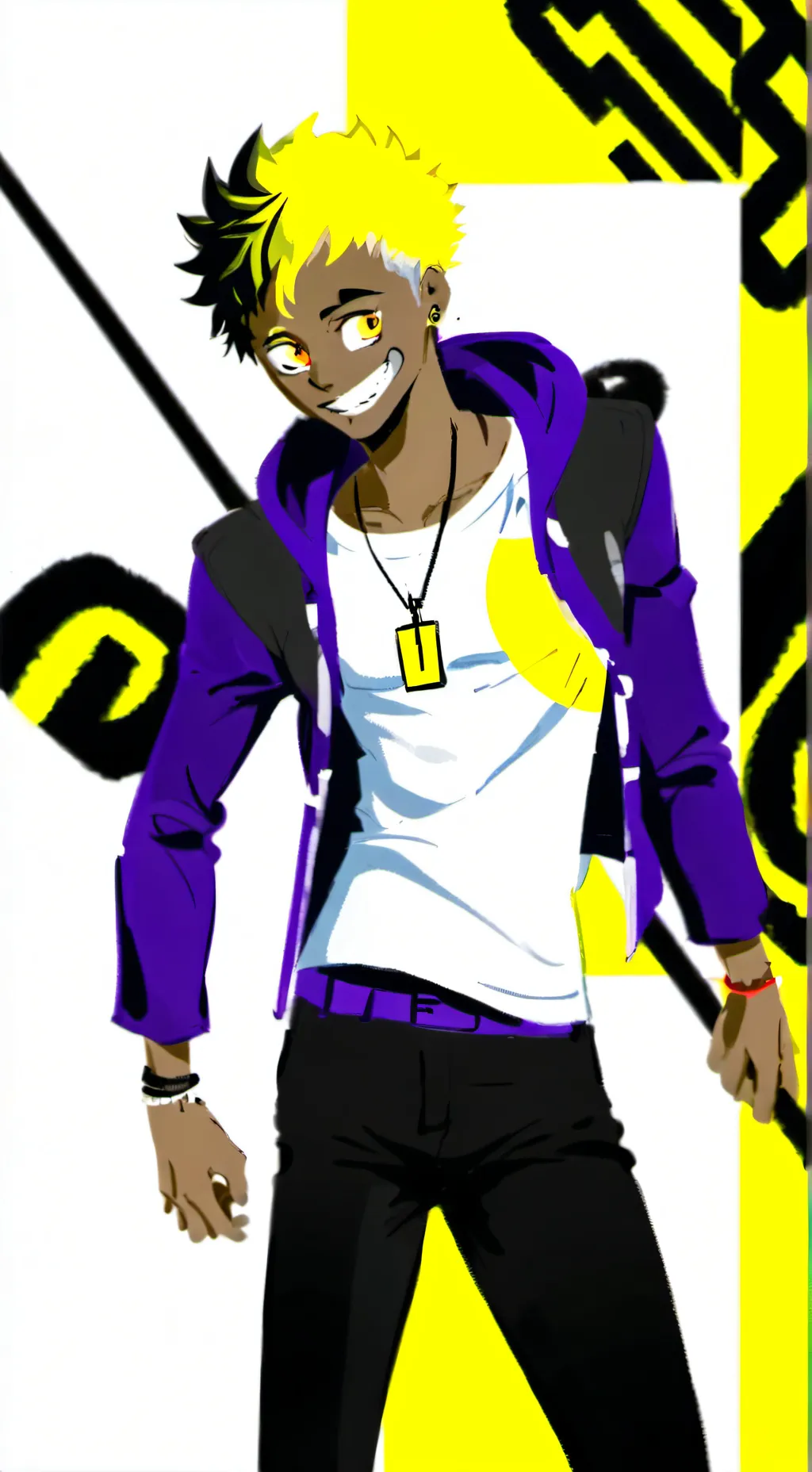 ai character: Retro background