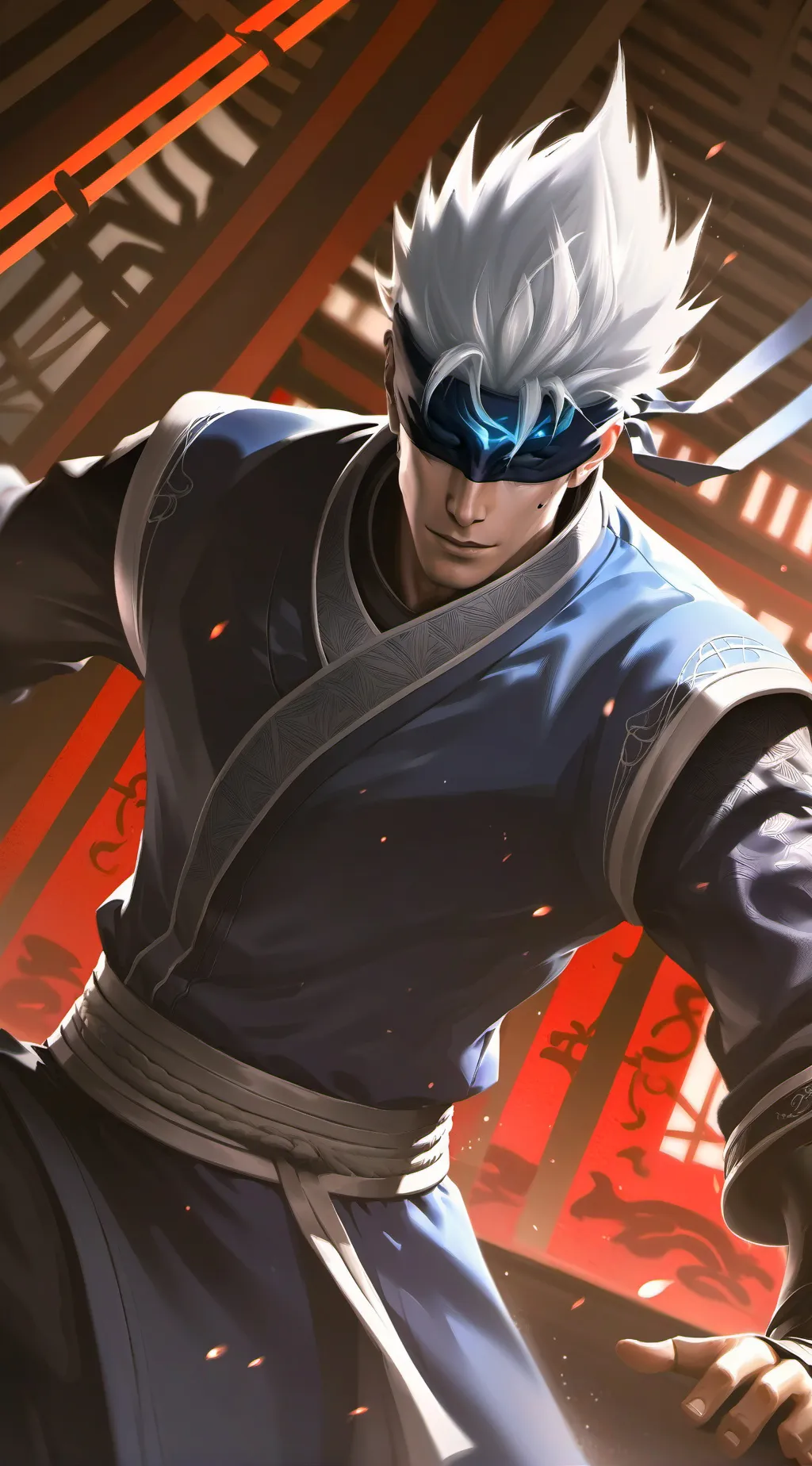 ai character: Satoru Gojo background