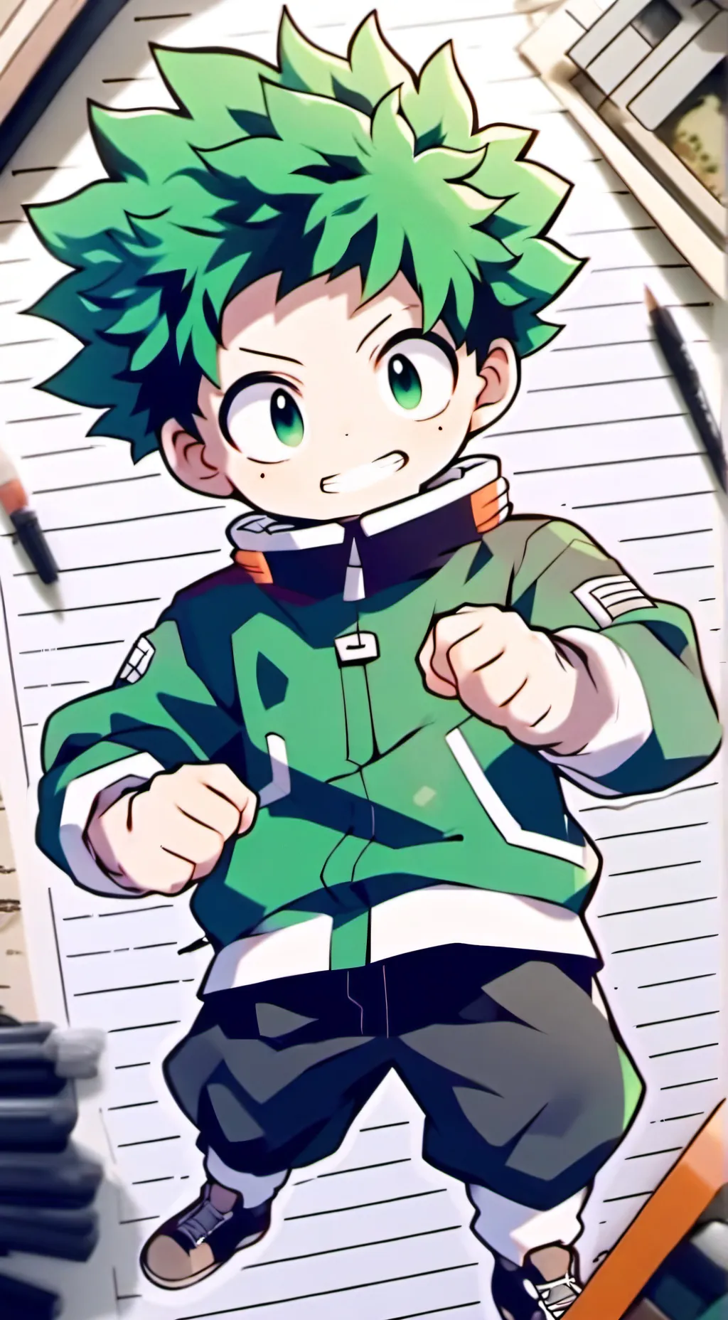 ai character: MHA final fight  background