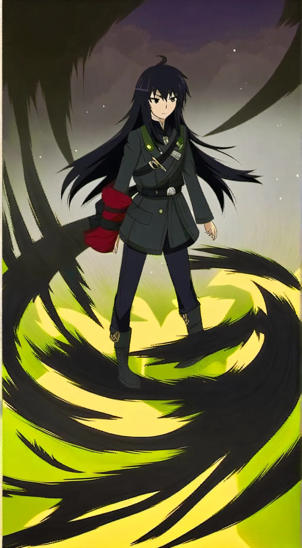 ai character: Yuu mujer  background