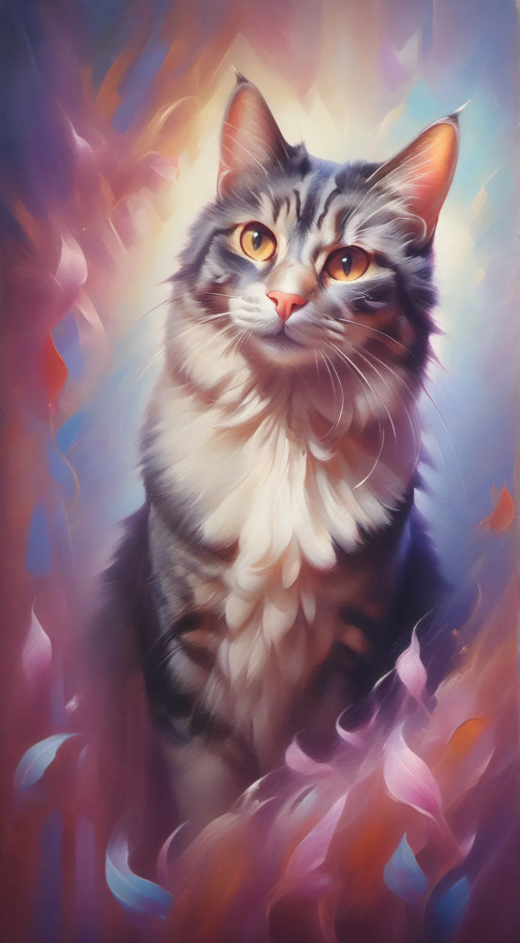 ai character: gato abandonado background