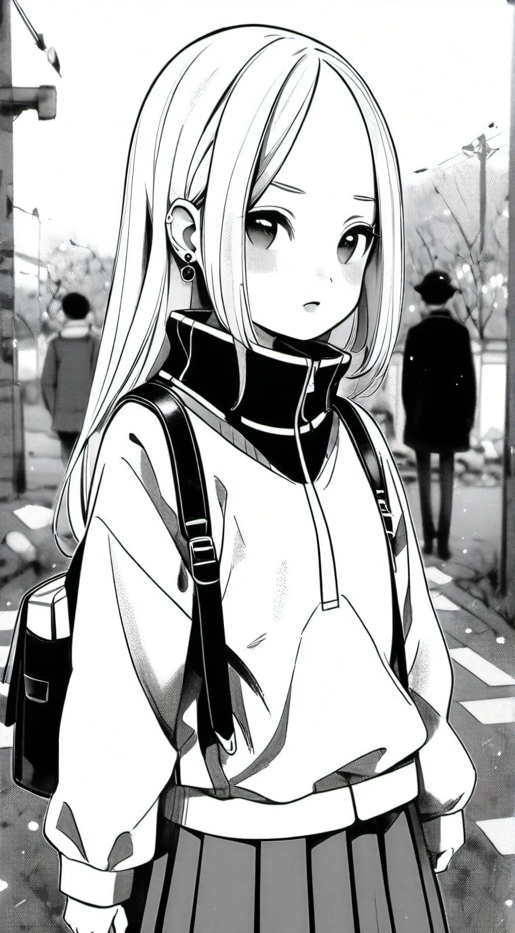 ai character: Mha school poop background