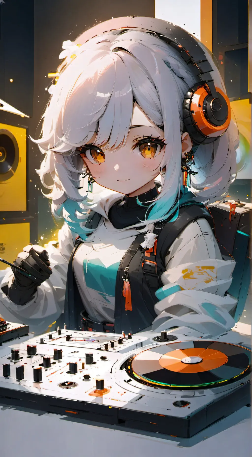 ai character: Dj electrix background