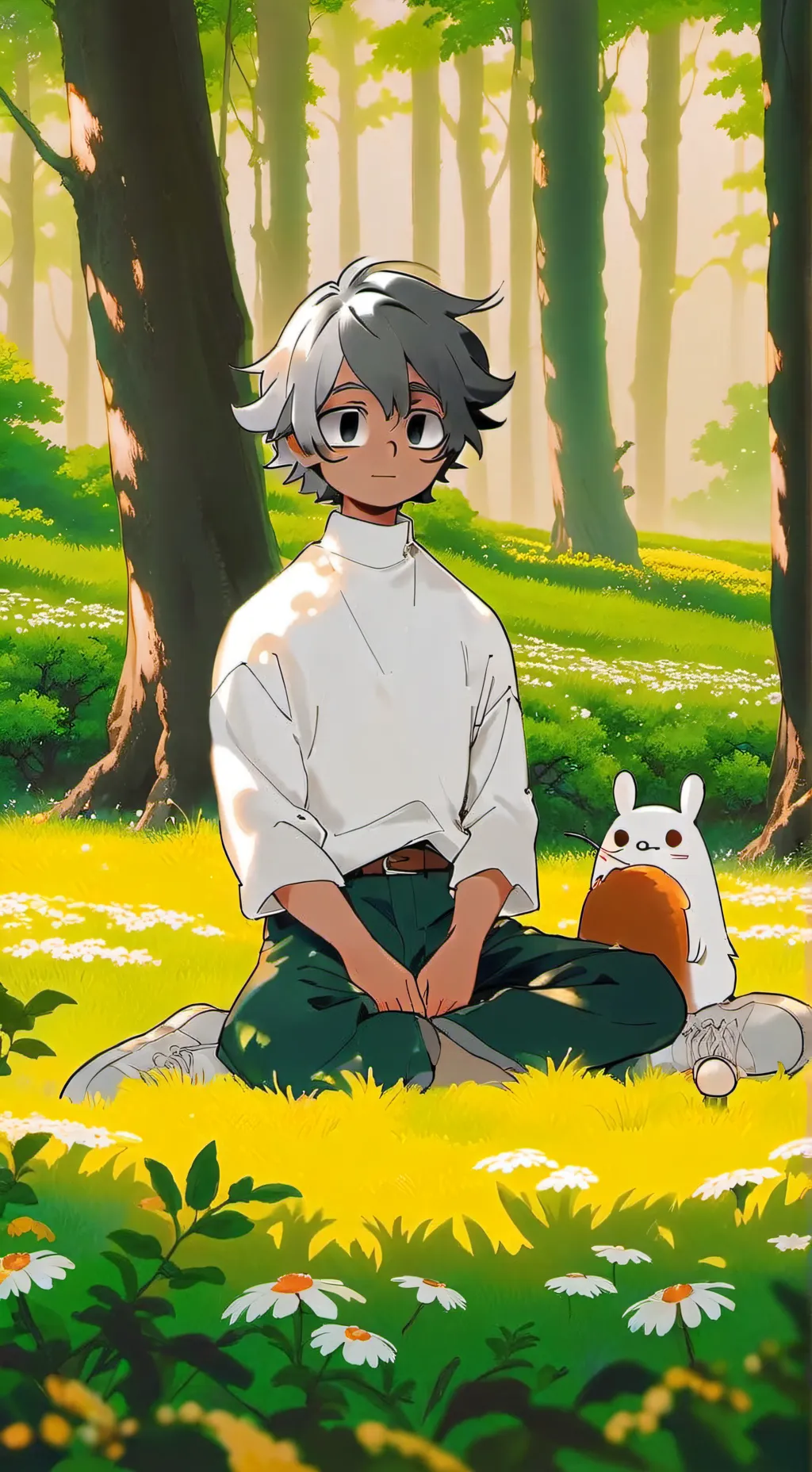 ai character: gray d sprunki background