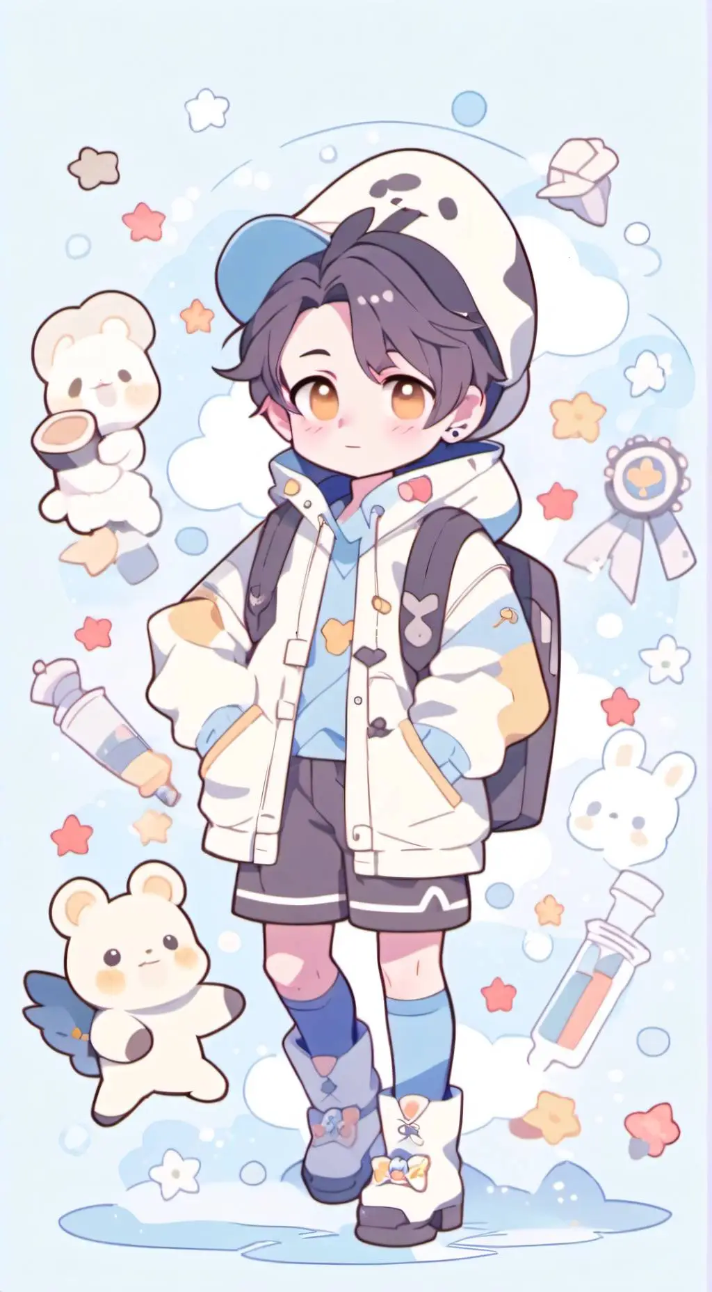 ai character: Michael afton  background