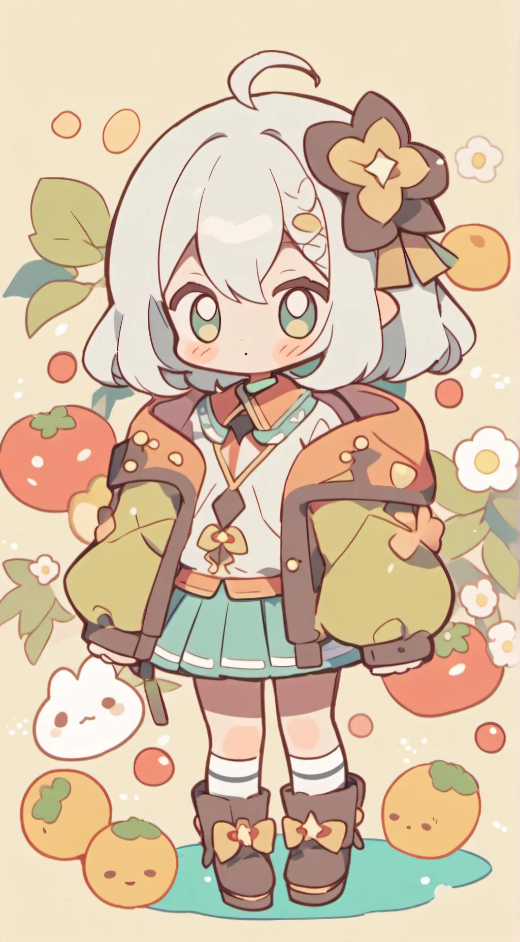 ai character: blue background