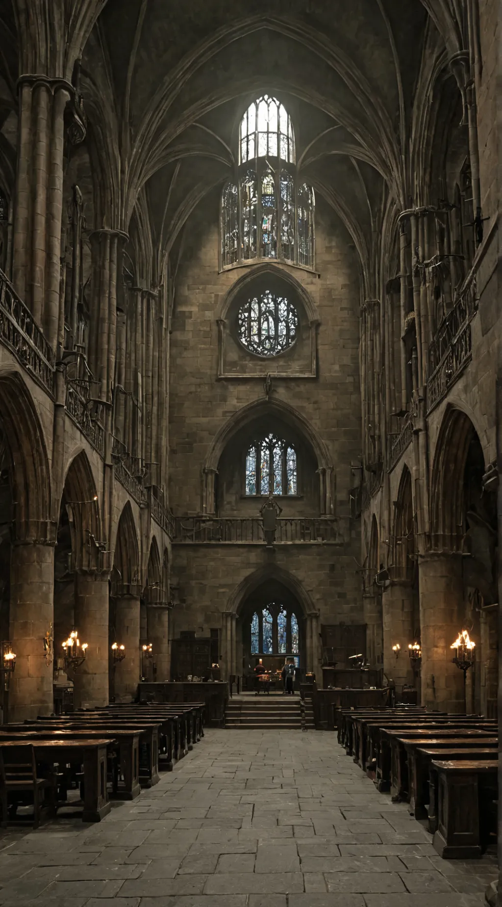 ai character: Hogwarts  background