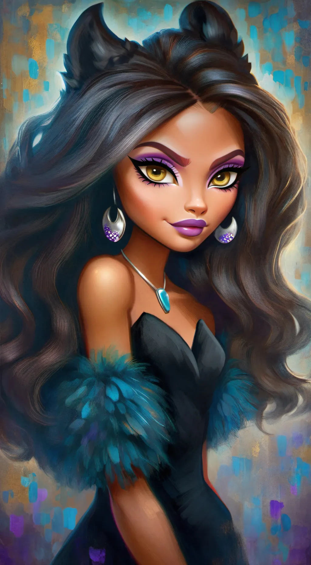 ai character: Clawdeen Wolf background