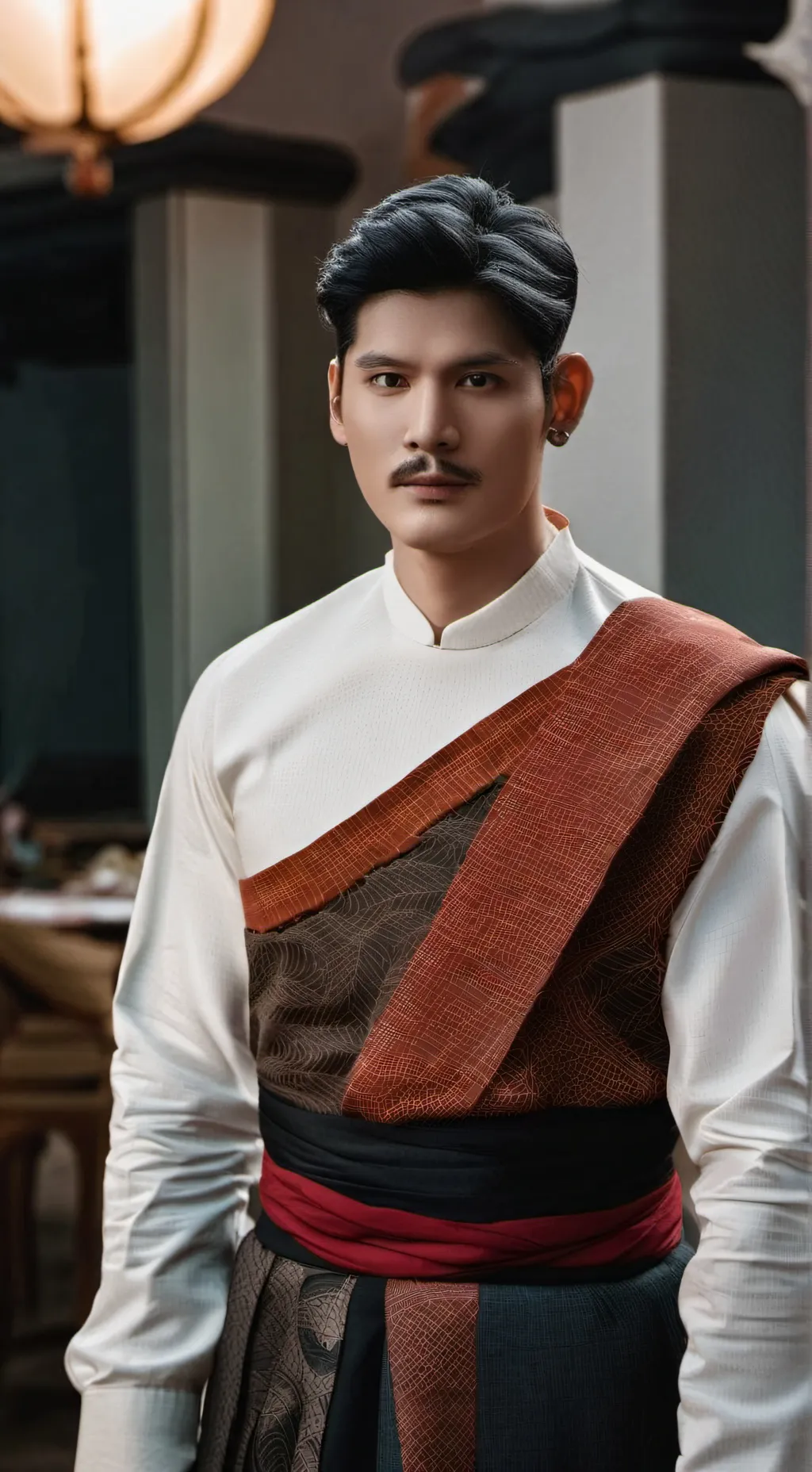 ai character: kaio sheng  background